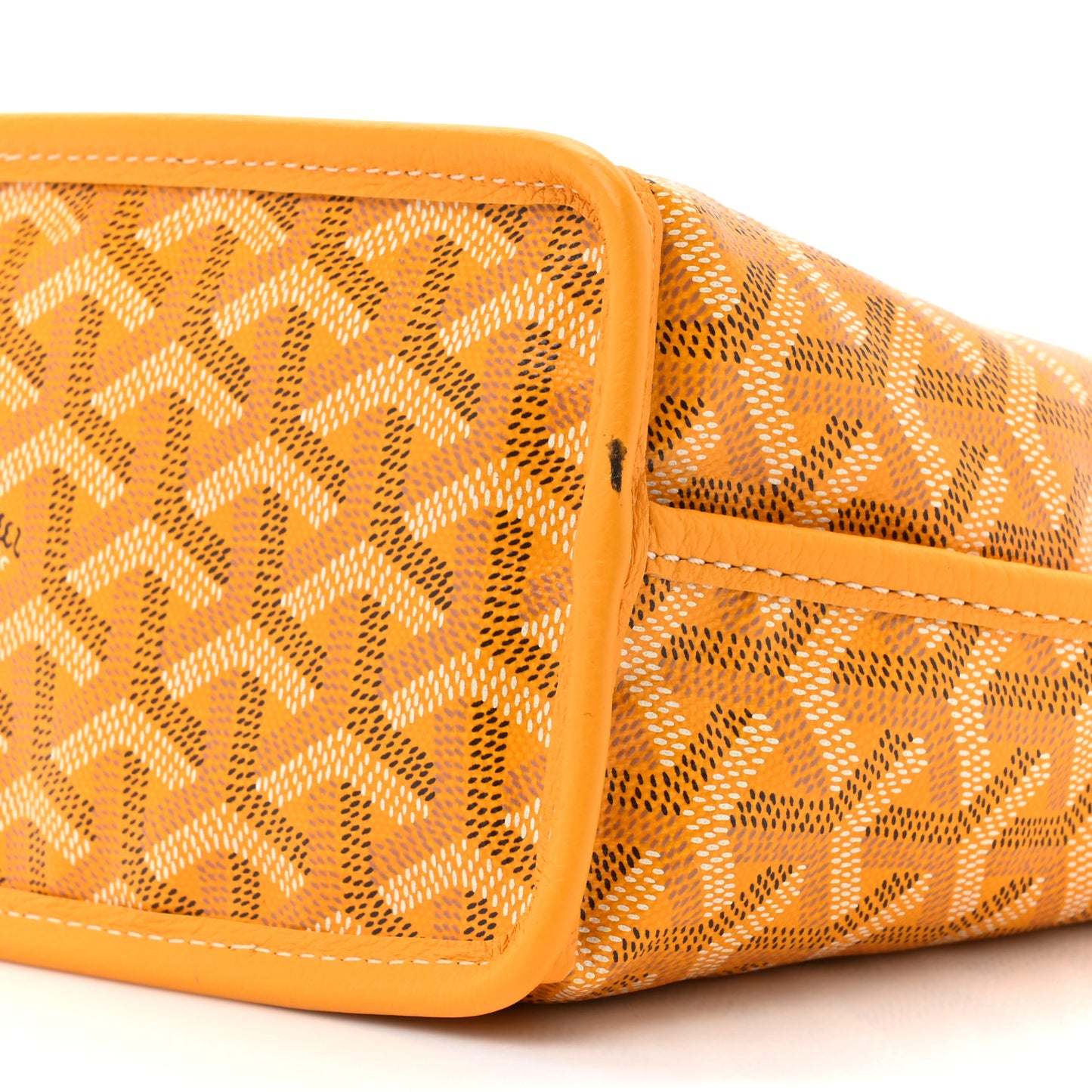 Goyardine Reversible Mini Anjou Yellow