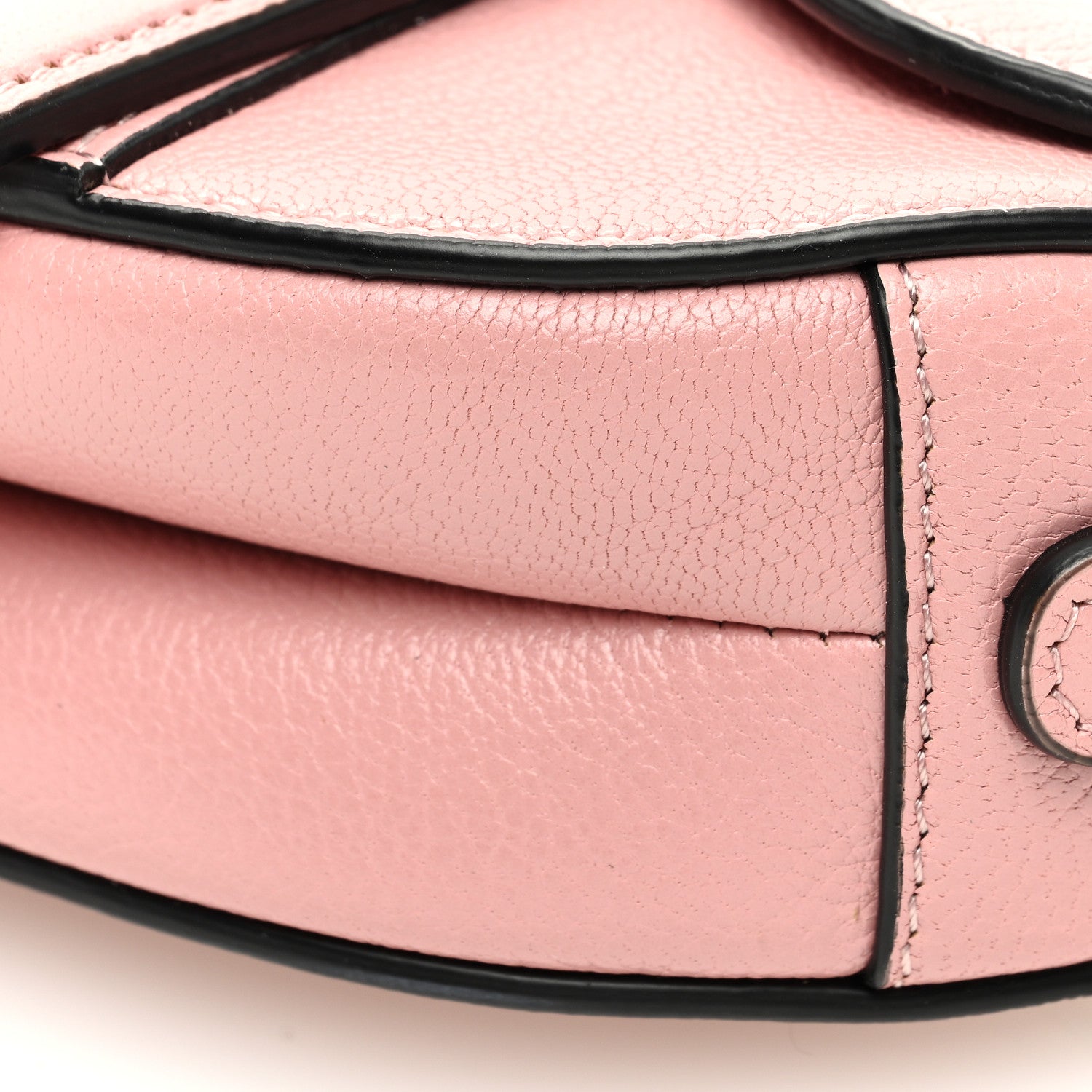 Christian Dior Goatskin Micro Saddle Bag With Strap Old Rose 9 of 9