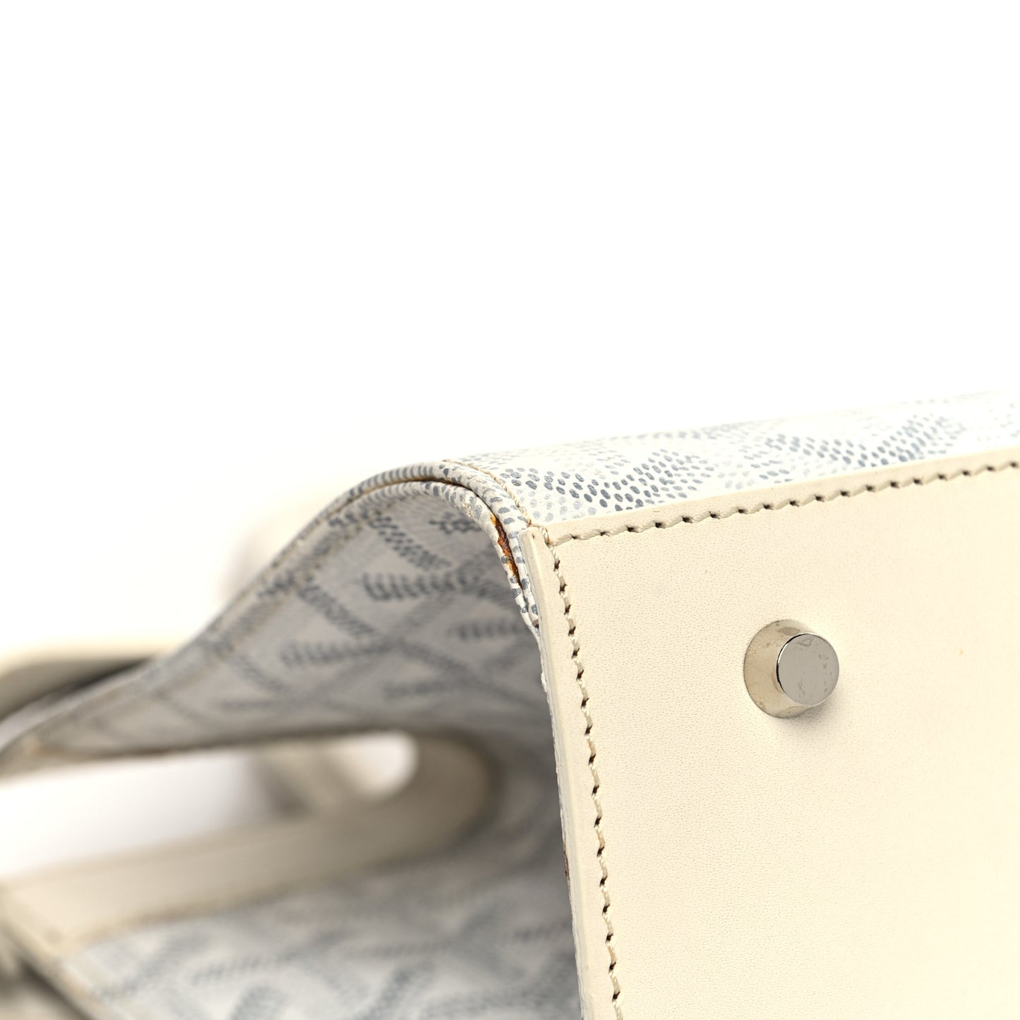 Goyardine Jersey PM Bag White
