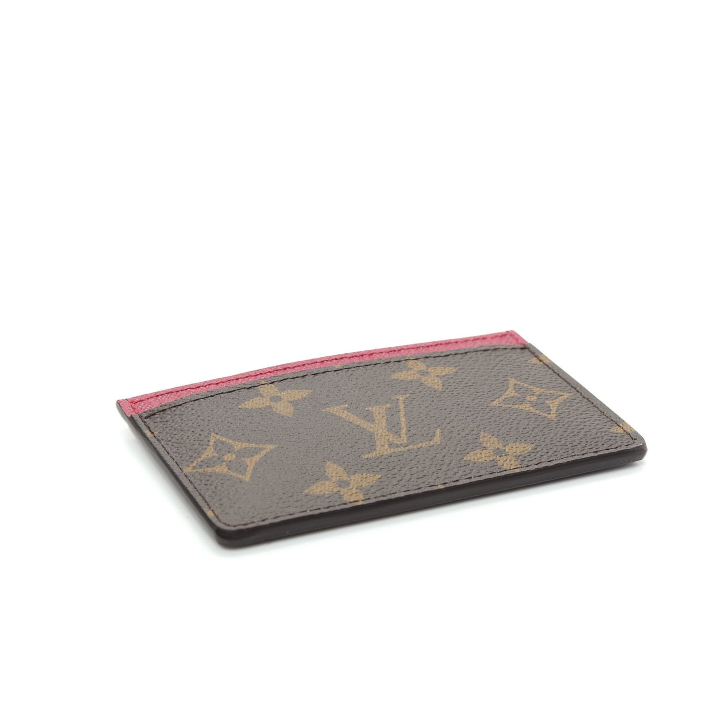 Monogram Card Holder Fuchsia