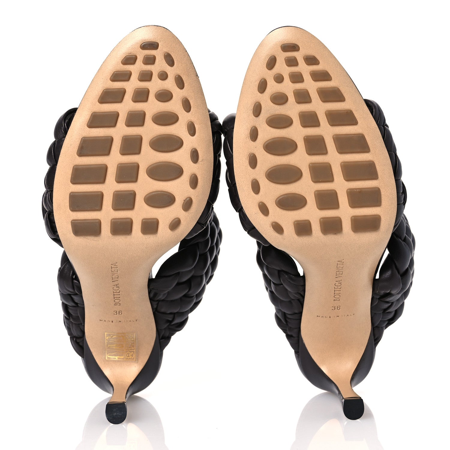 Bottega Veneta Nappa Twisted Padded Intrecciato Curve Slide Sandals 36 Fondant 7 of 10