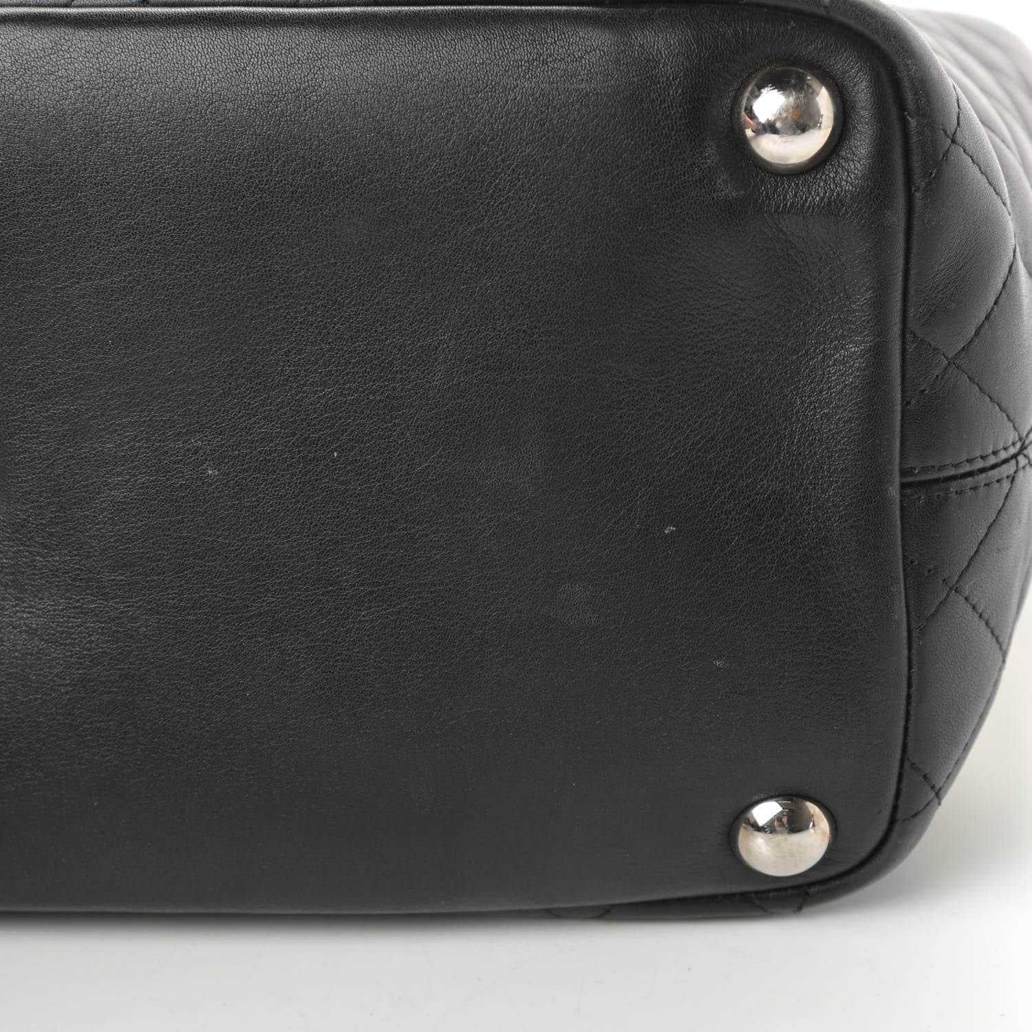 Chanel Calfskin Quilted Large Cambon Tote Black White 15 of 18