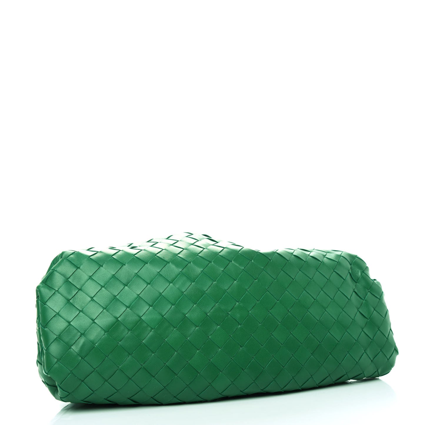 Nappa Maxi Intrecciato The Pouch Oversized Clutch Racing Green