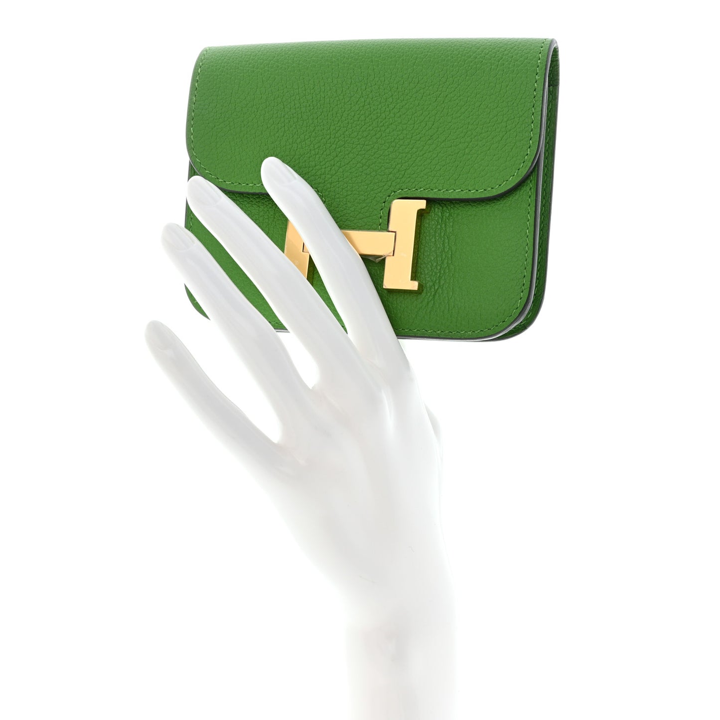 Evercolor Bi-Color Constance Slim Wallet Vert Yucca Mauve Pale