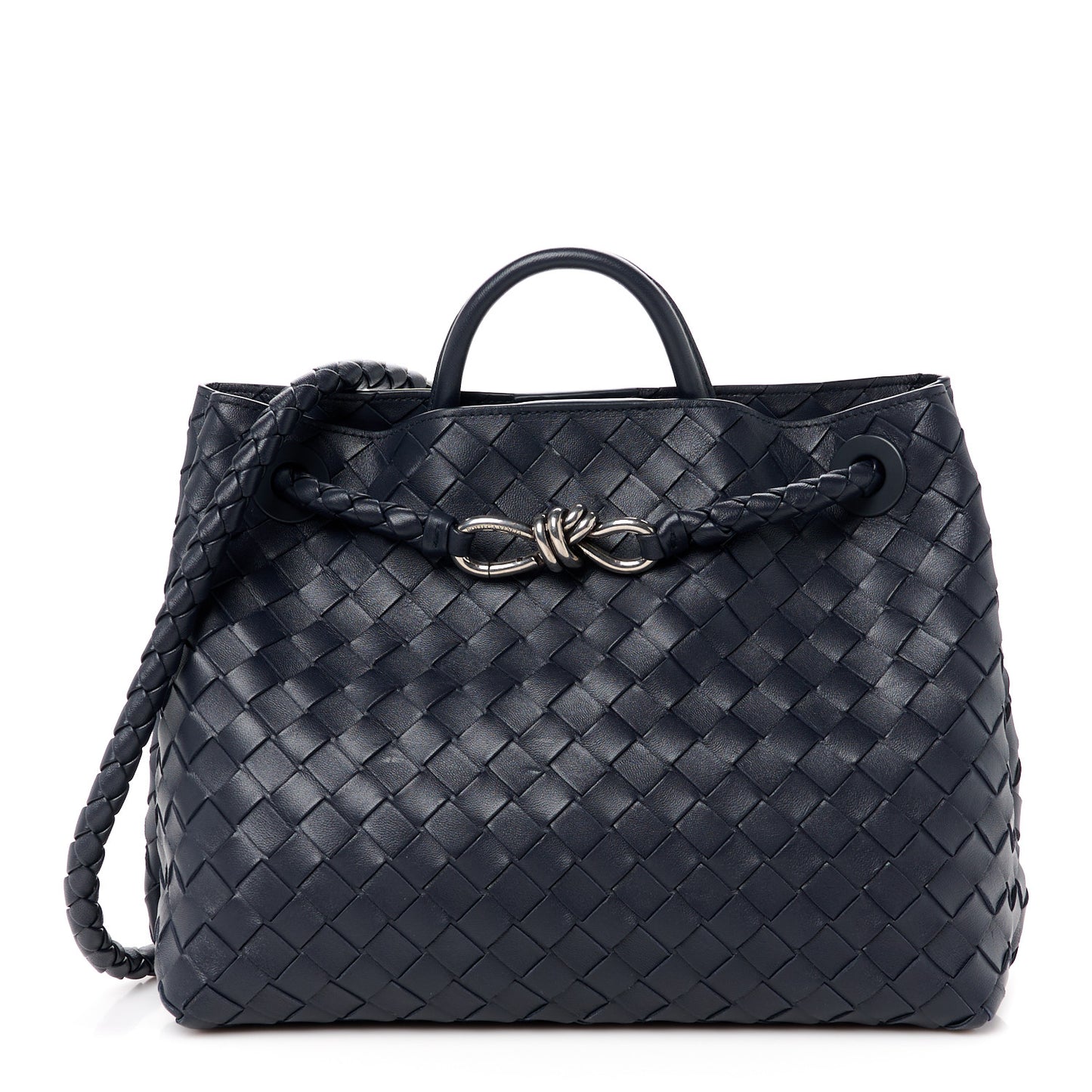 Nappa Intrecciato Medium Andiamo Shoulder Bag Space