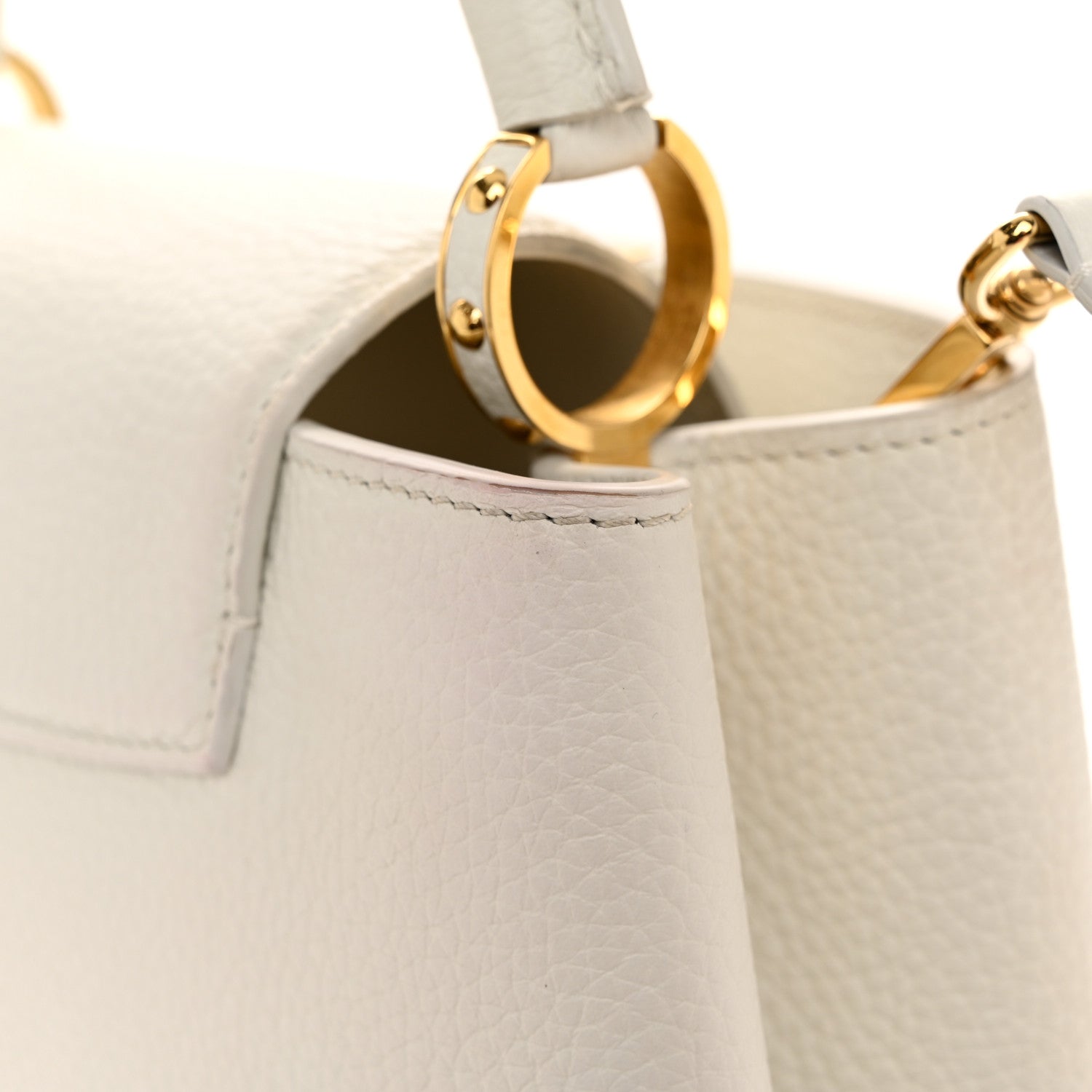 Louis Vuitton Taurillon Capucines BB Blanc Casse 10 of 10