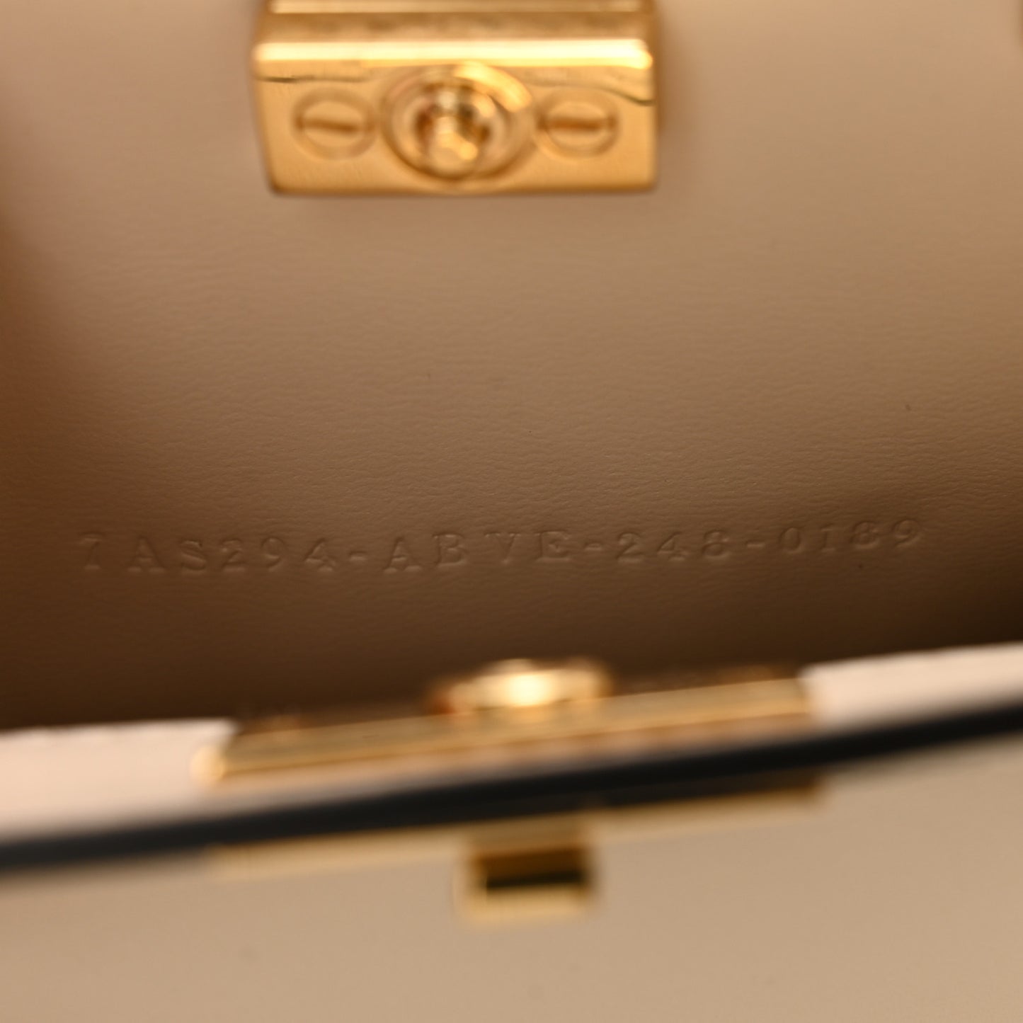 Camellia Nappa Nano Peekaboo Satchel White