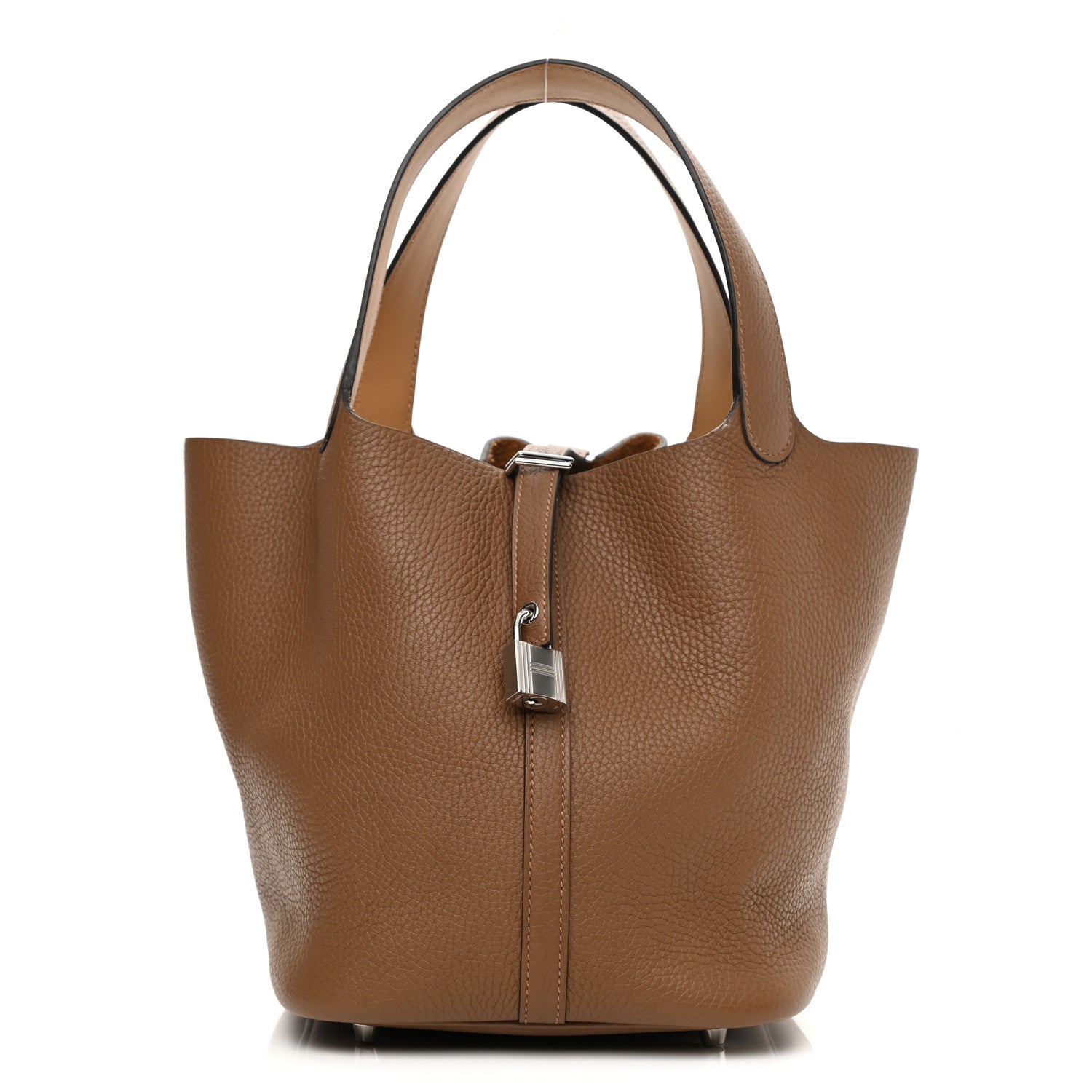 Hermes Taurillon Clemence Swift Eclat Picotin Lock 22 MM Alezan Biscuit 1 of 10