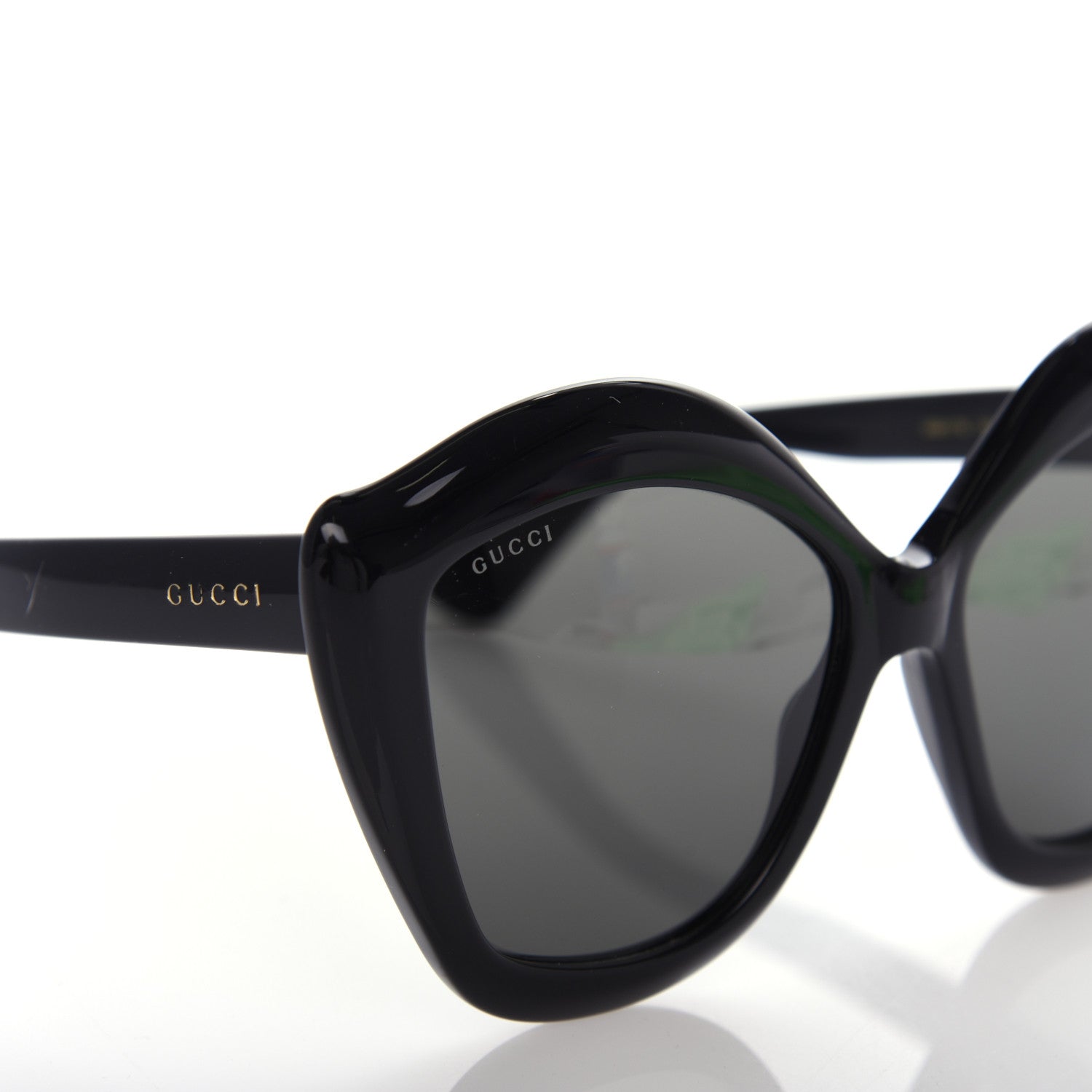 Gucci Acetate Cat Eye GG0117S Sunglasses Black 7 of 7