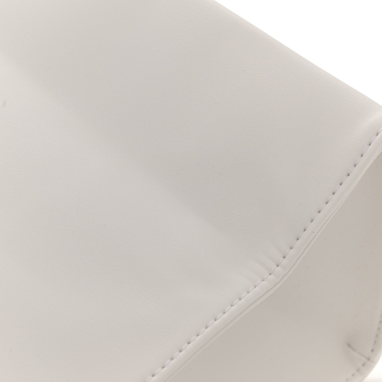 Vegan Leather Medium Shopping Bag White