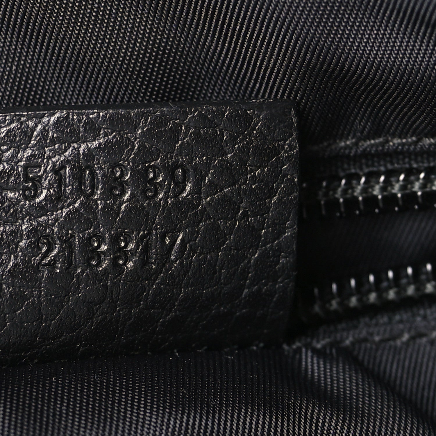 Gucci Nylon Monogram Dollar Calfskin Small Flat Messenger Bag Black 7 of 9