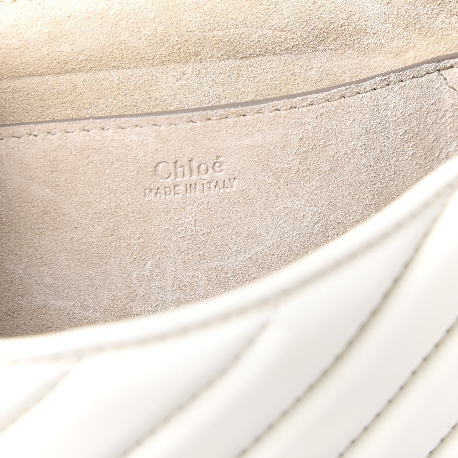 Chloe Calfskin Quilted Mini Drew Bijou Shoulder Bag Natural White 7 of 9