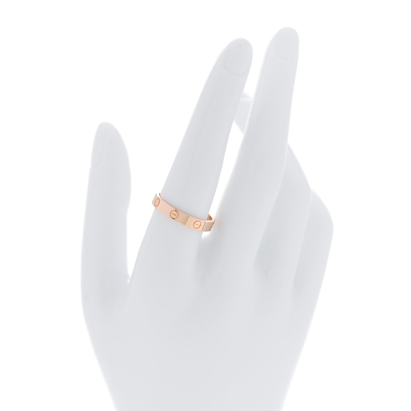 18K Pink Gold 3.5mm LOVE Wedding Band Ring 59 8.75