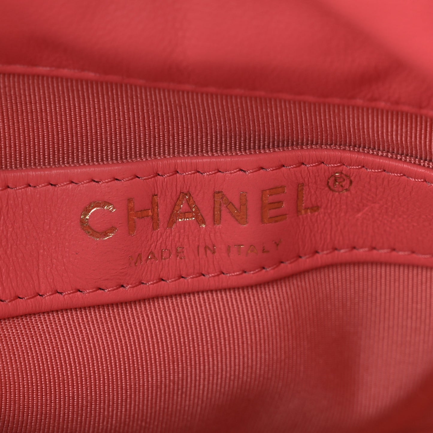 Lambskin Bucket Chain Drawstring Bag Pink