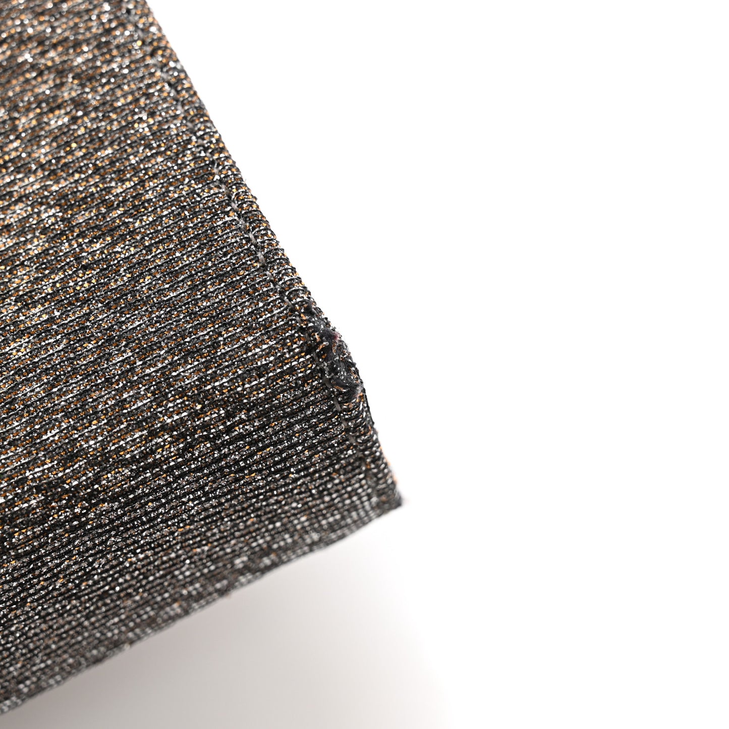 Metallic Canvas Woven Classic Monogram Kate Tassel Clutch Ciad Argento
