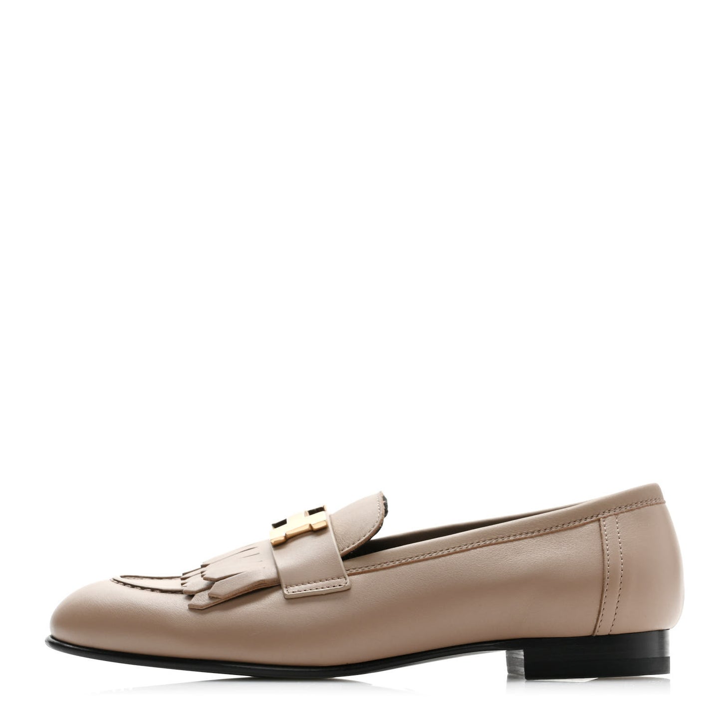 Goatskin Womens Royal Loafers 37 Beige Argile