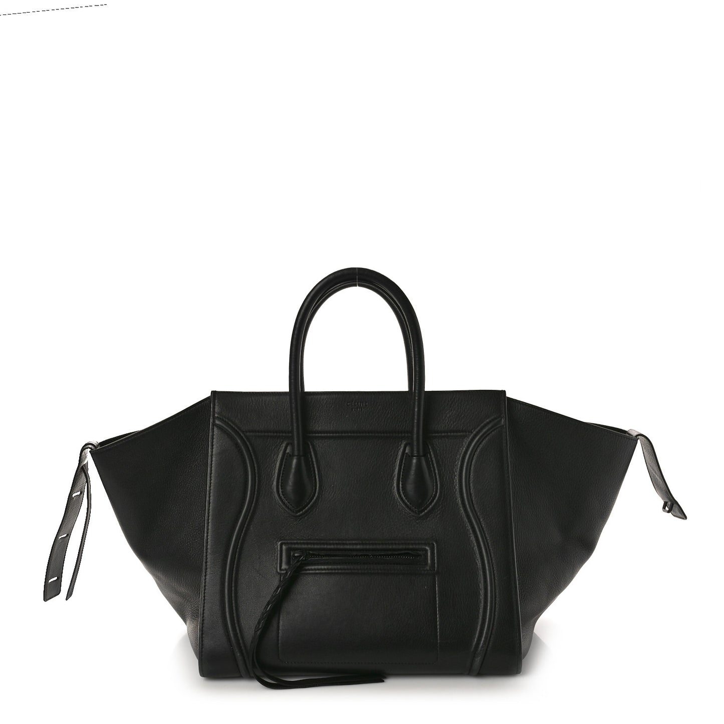 Supple Calfskin Medium Phantom Luggage Black