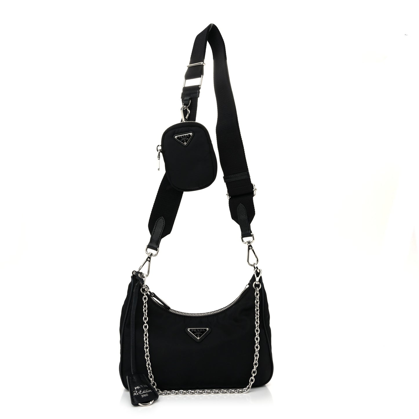 Nylon Re-Edition 2005 Shoulder Bag Black