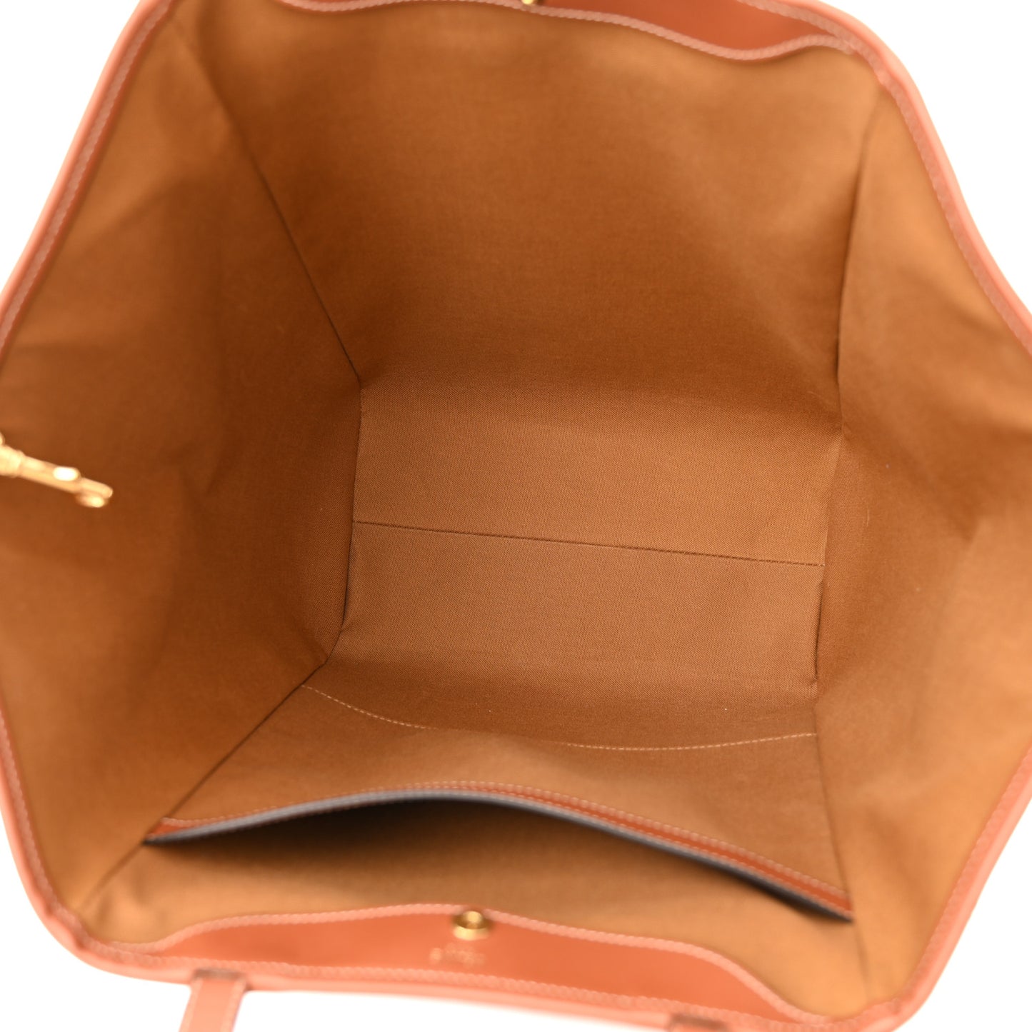 Triomphe Canvas Medium Folded Cabas Tan