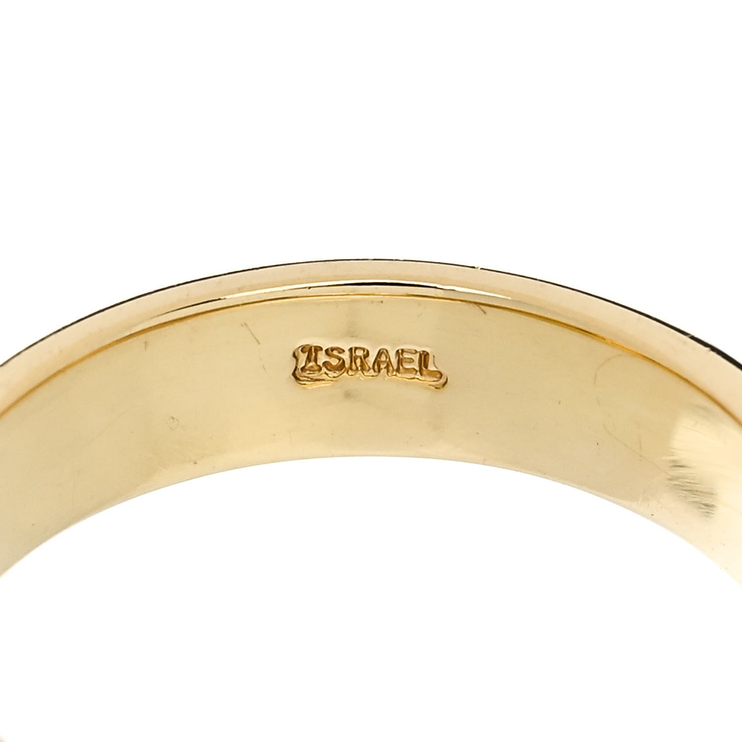 Tiffany 18K Yellow Gold Diamond Open Circle Charm Ring 53 6.25 5 of 6