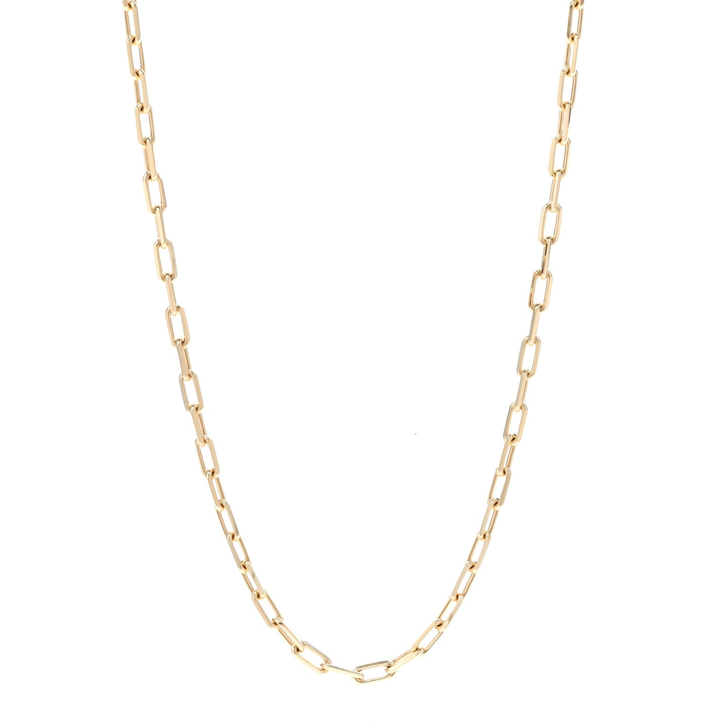 18K Yellow Gold SM Santos De Cartier Link Necklace