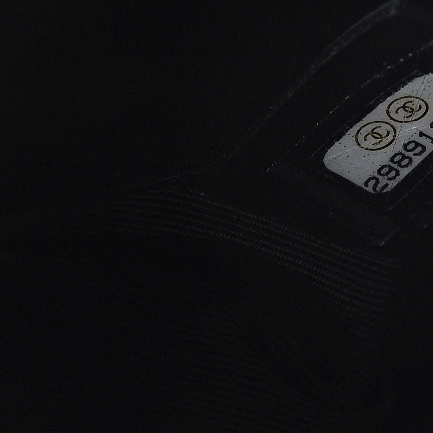 Calfskin Chain Signature Bowling Bag Black