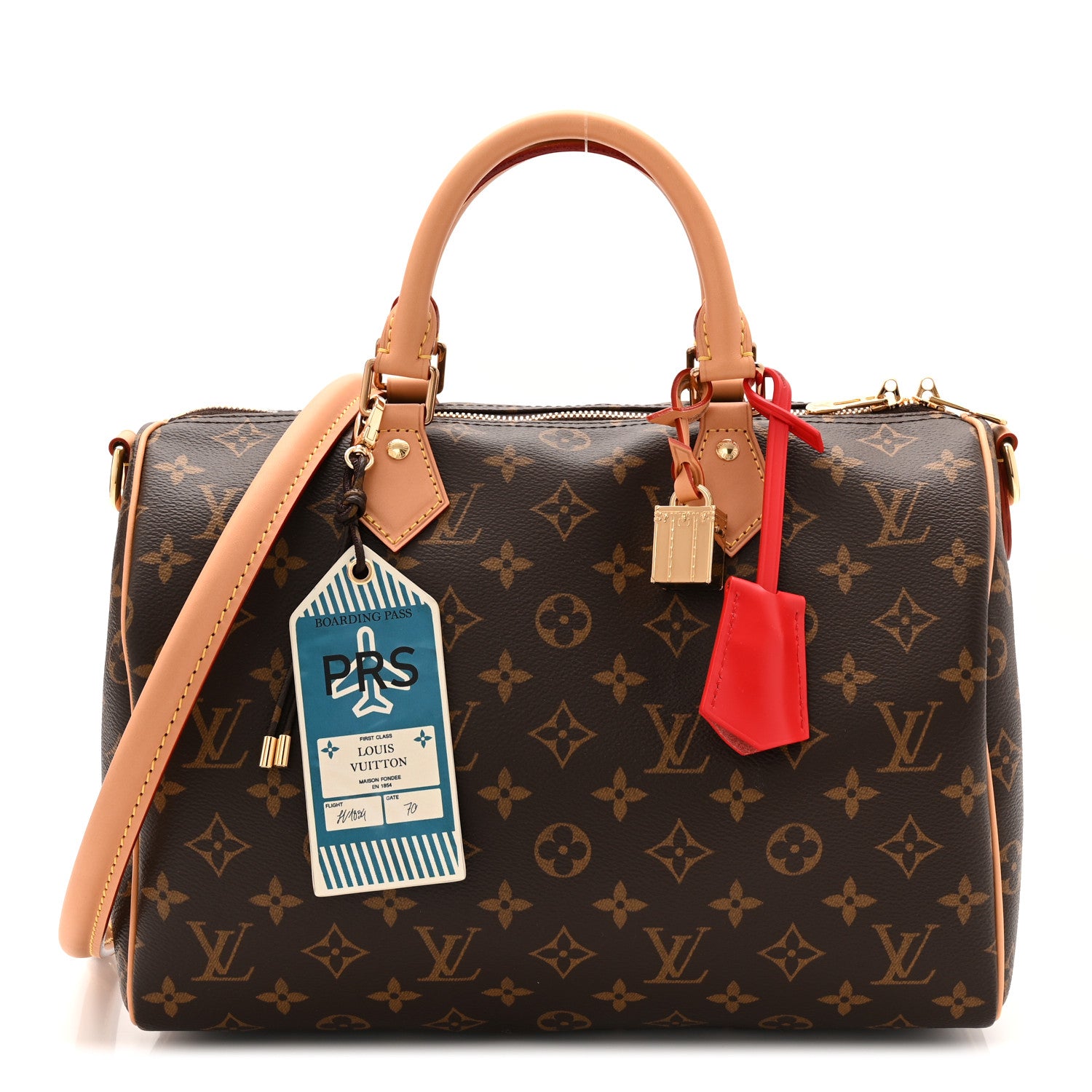 LOUIS VUITTON ポルトフォイユ イリュストレ 茶/赤 M66940 Louis Vuitton Monogram Speedy Soft 30 Crafty Red 1812596