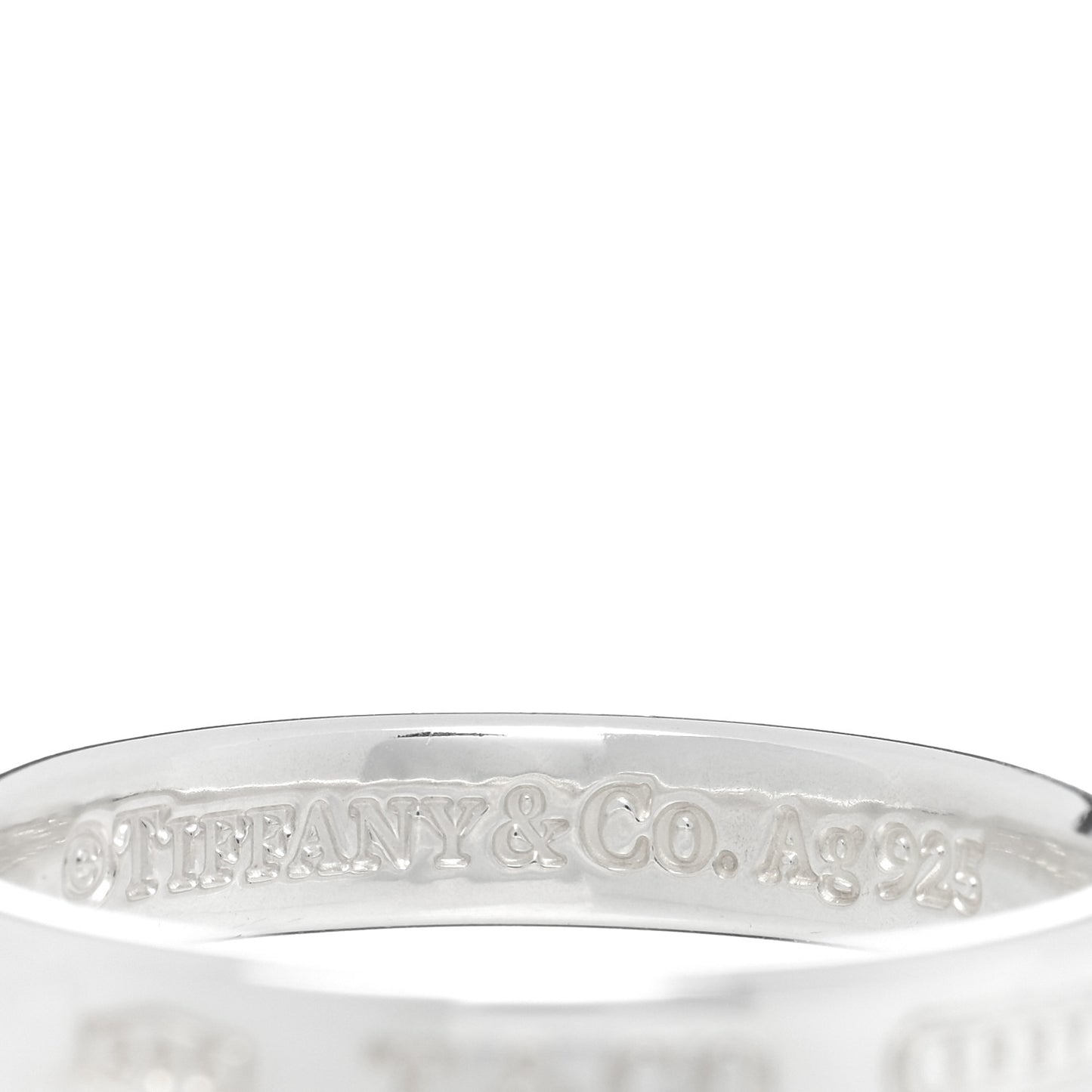 Sterling Silver Narrow 1837 Band Ring 63 10.5