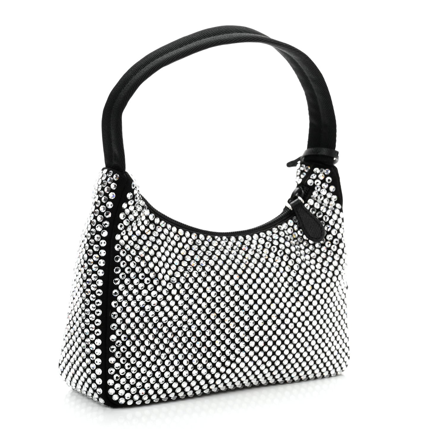 Satin Crystal Mini Re-Edition 2000 Bag Cristal