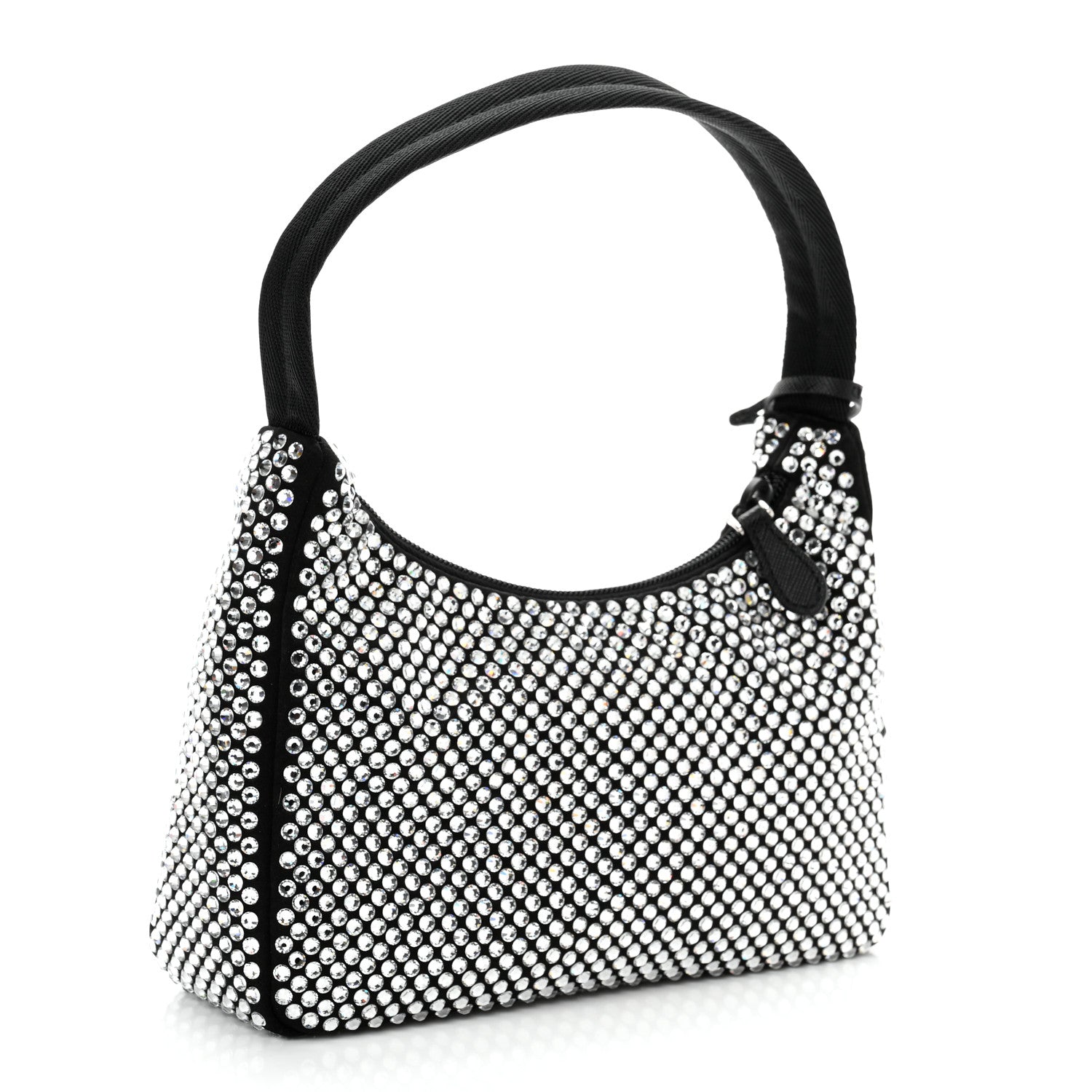 Prada Satin Crystal Mini Re-Edition 2000 Bag Cristal 3 of 10