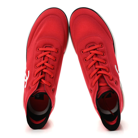 Mesh Lycra Thermoplastic Mens Sneakers 45 Red White