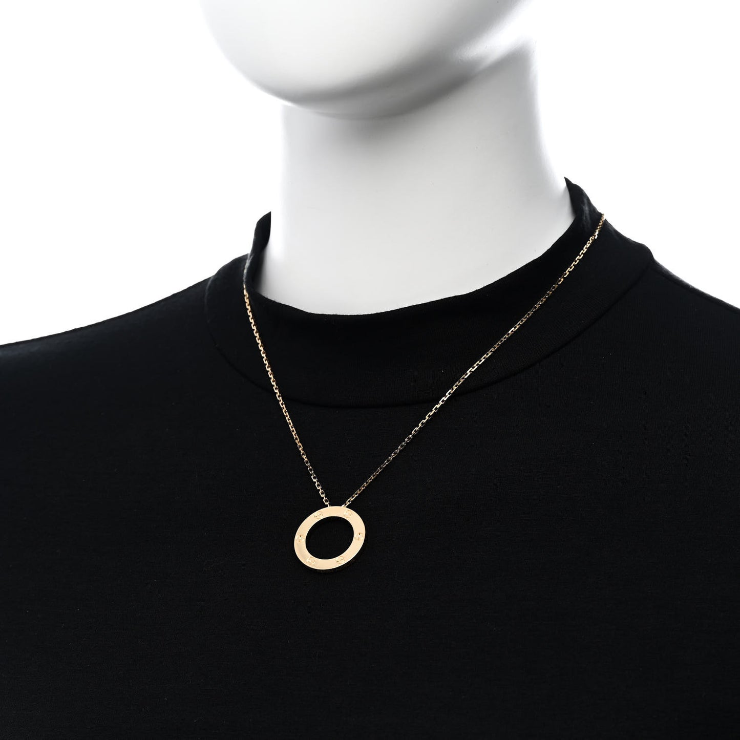 18K Yellow Gold LOVE Pendant Necklace