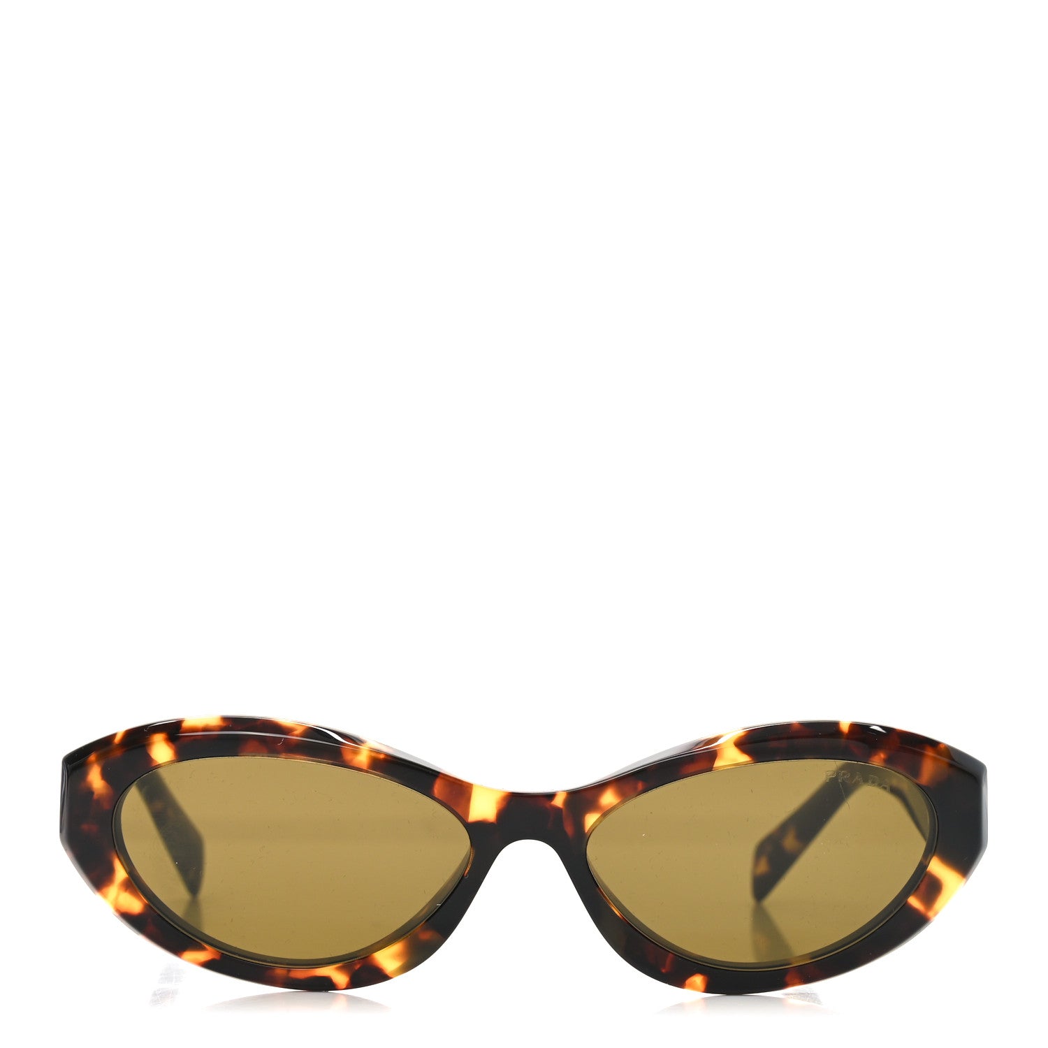 Prada Acetate Oval Sunglasses SPR 26Z Tortoise 2 of 7