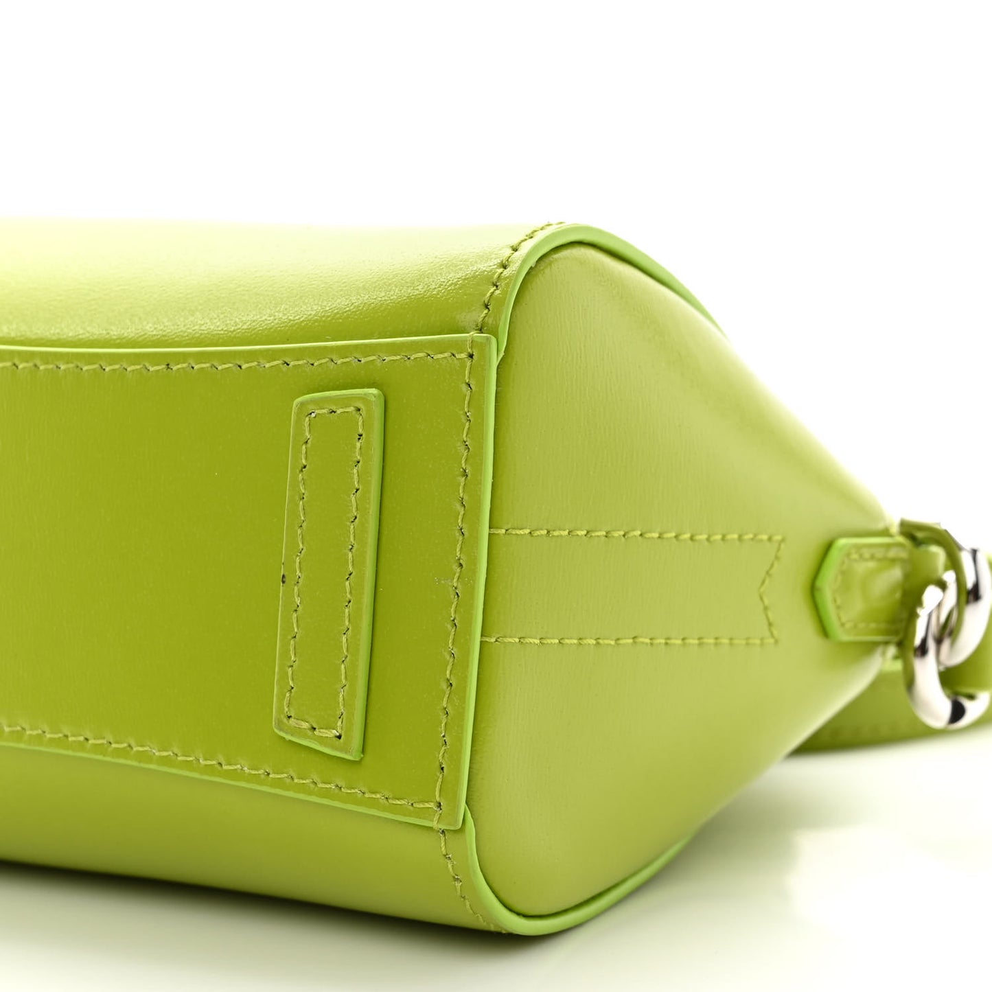 Shiny Lord Calfskin Micro Antigona Citrus Green