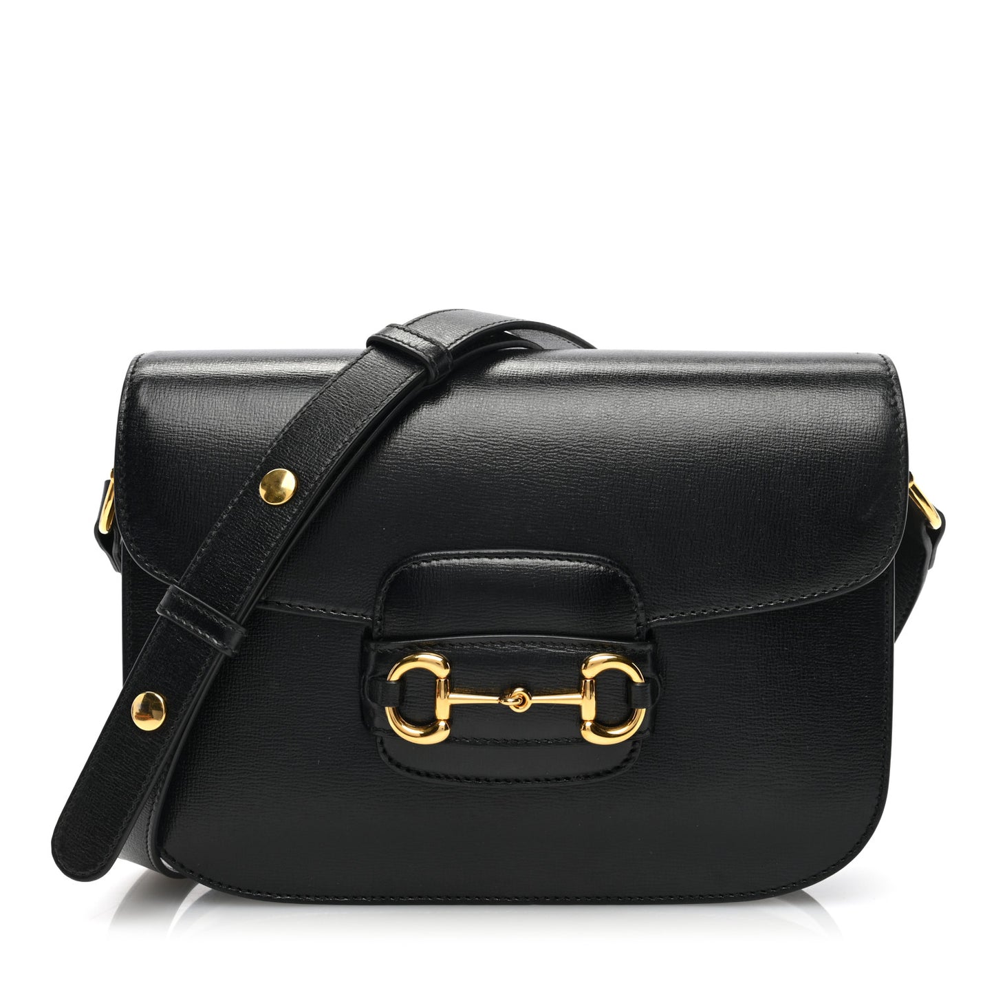 Azalea Calfskin Horsebit 1955 Shoulder Bag Black