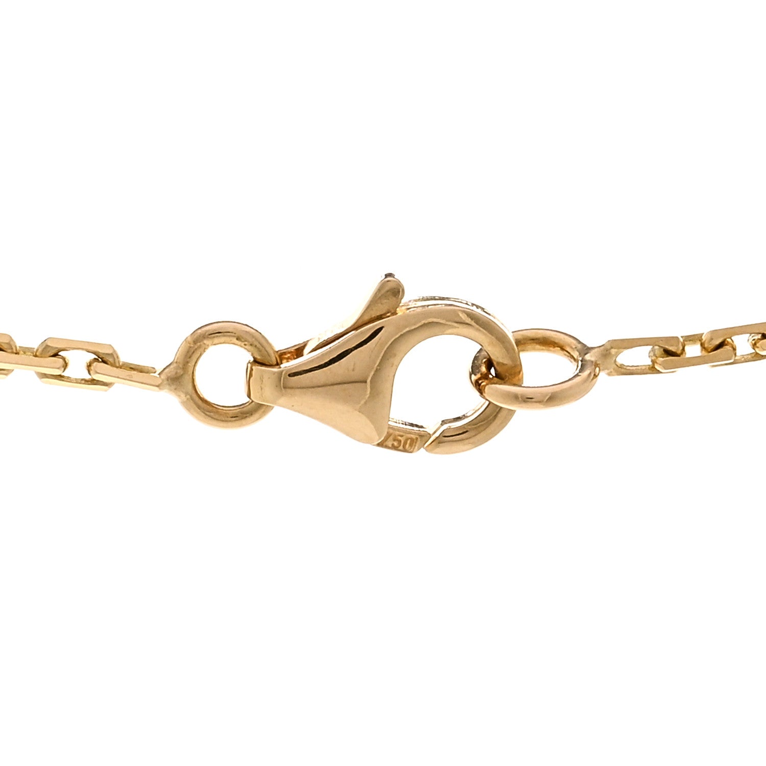 Cartier 18K Yellow Gold Diamond Interlocking LOVE Necklace 4 of 6