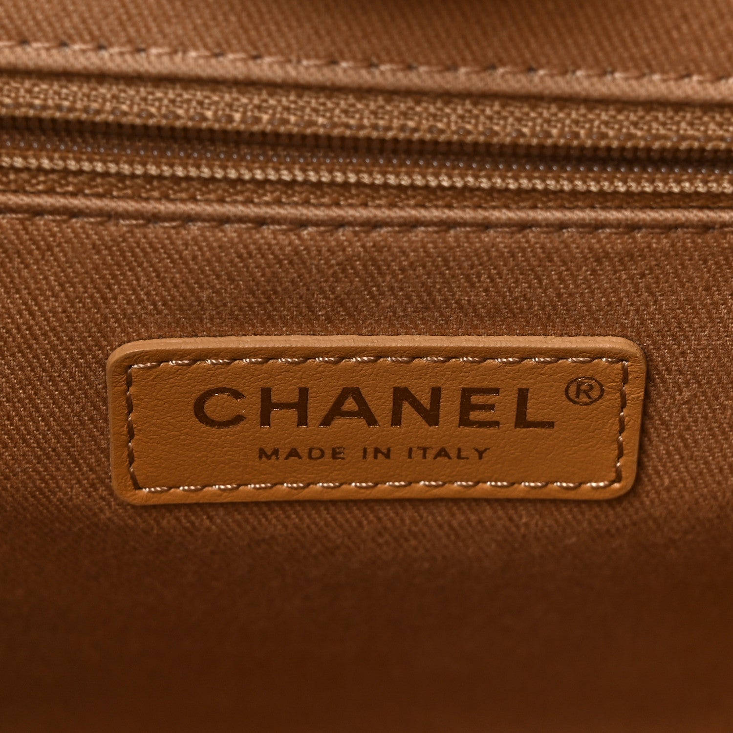 Chanel Calfskin Knit Medium Deauville Tote Beige 7 of 10