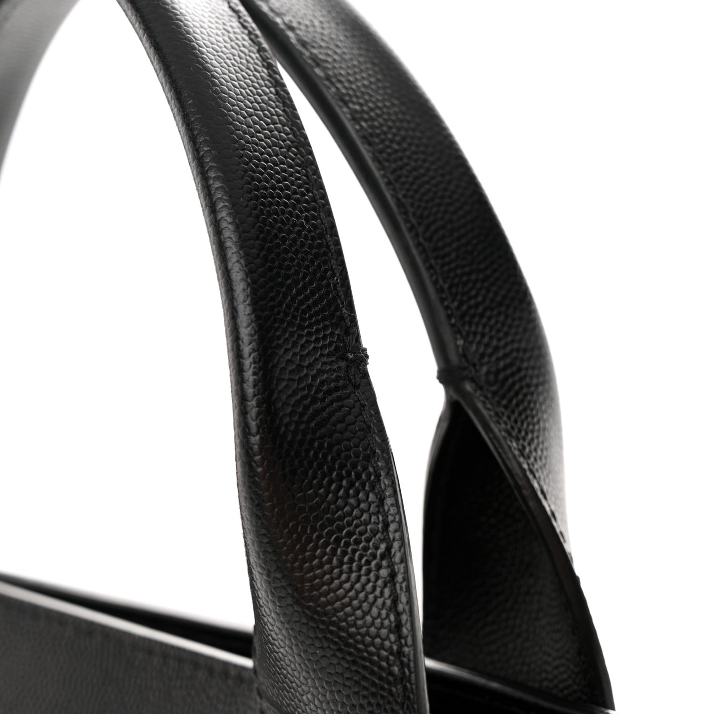 Caviar Small Studded Deauville Tote Black