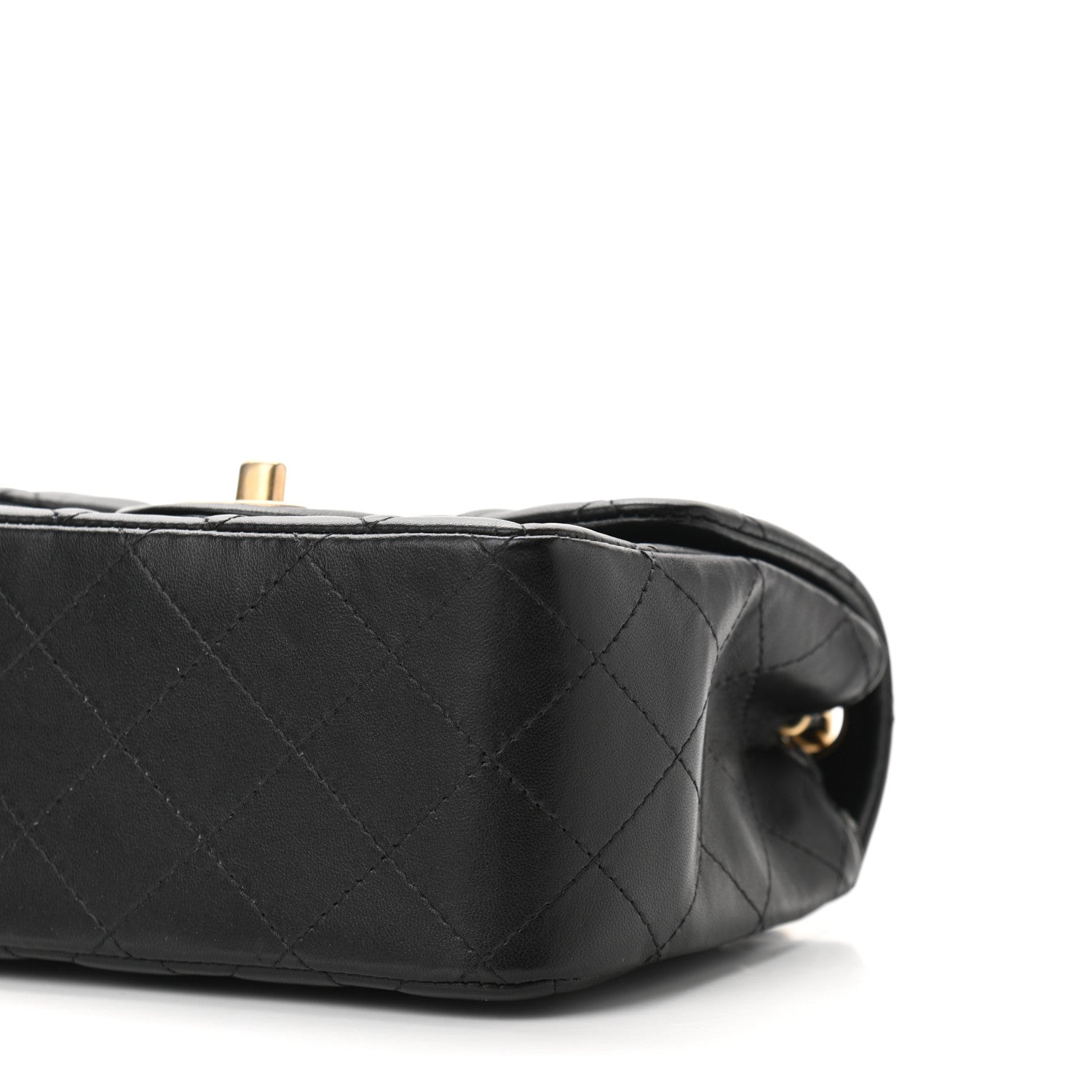 Chanel Lambskin Quilted Mini Square Flap Black 10 of 11