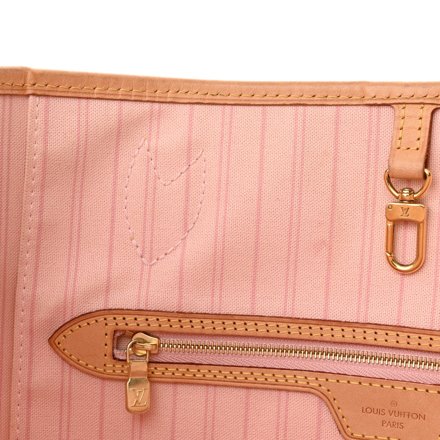 Damier Azur Neo Neverfull MM Rose Ballerine