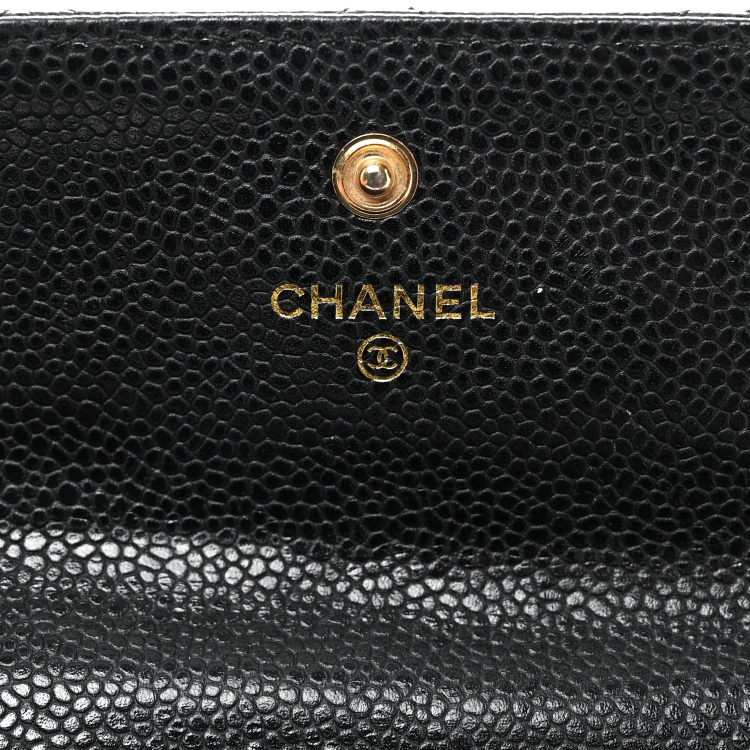 Chanel Caviar Quilted Large Gusset Flap Wallet Black 6 of 10