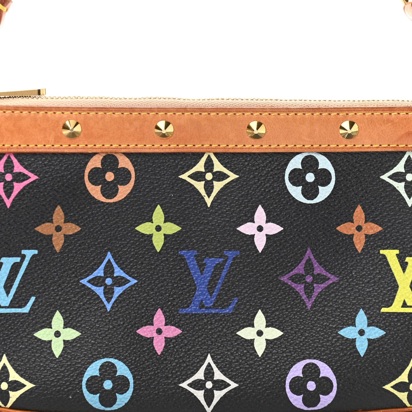 Monogram Multicolor Pochette Accessories Black