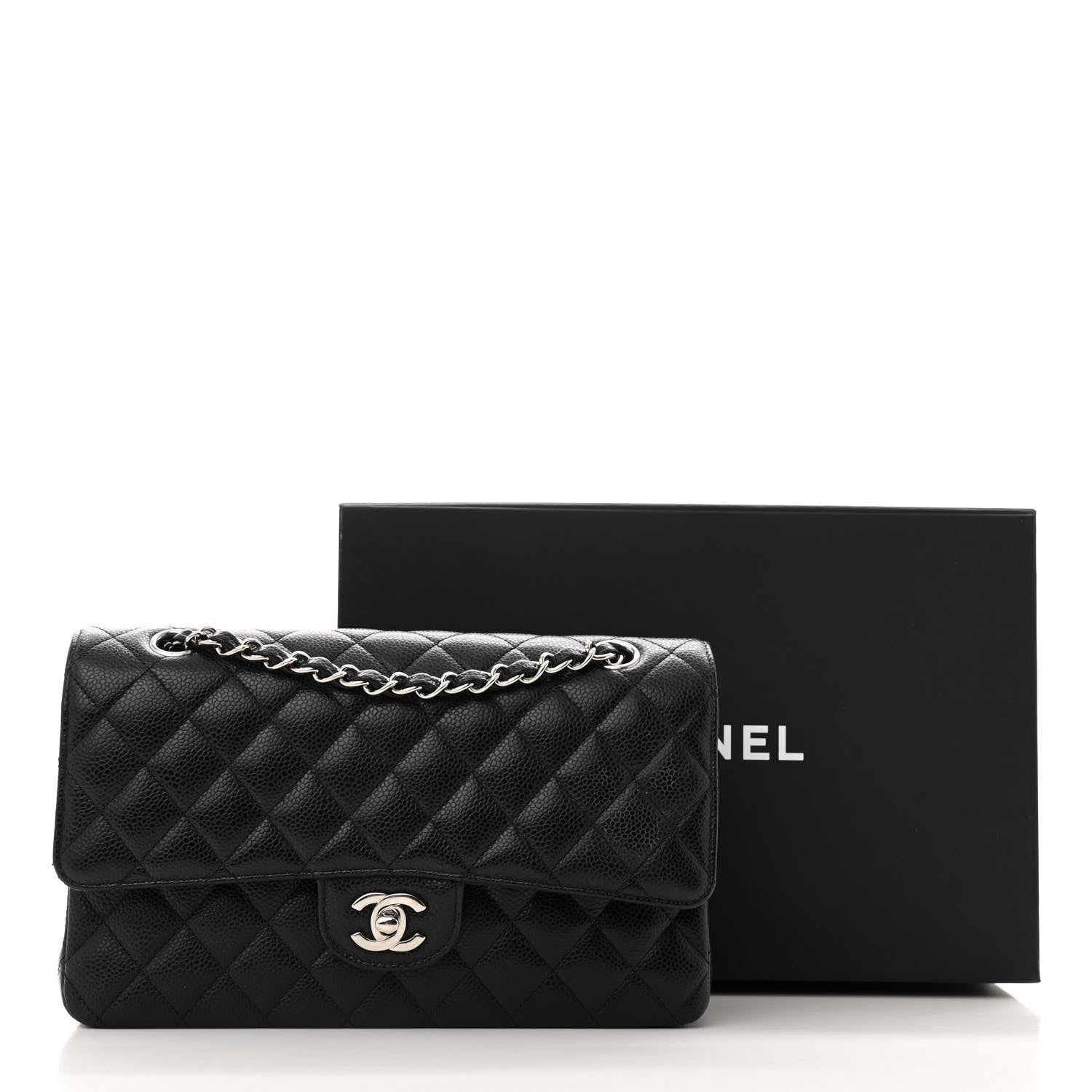 Chanel Caviar Quilted Medium Double Flap Black 13 of 13