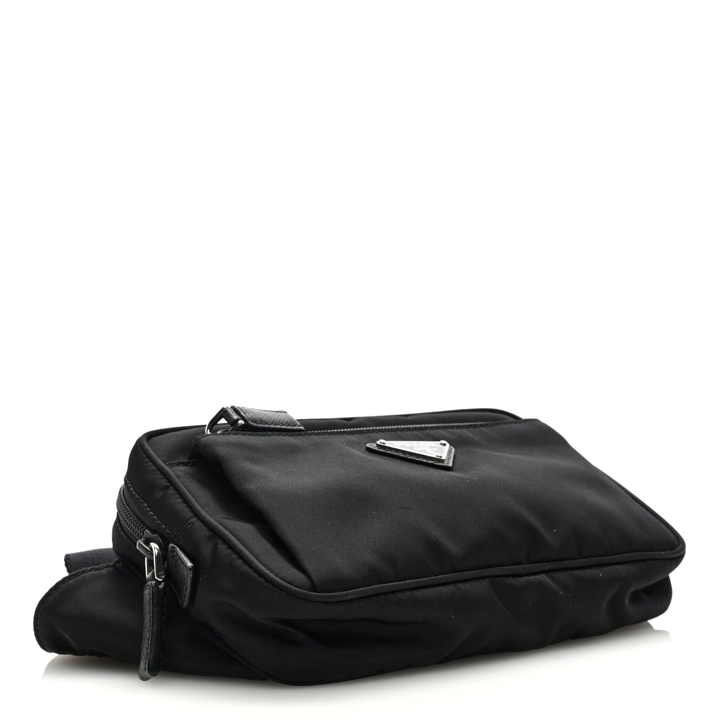 Re-Nylon Saffiano Belt Bag Black