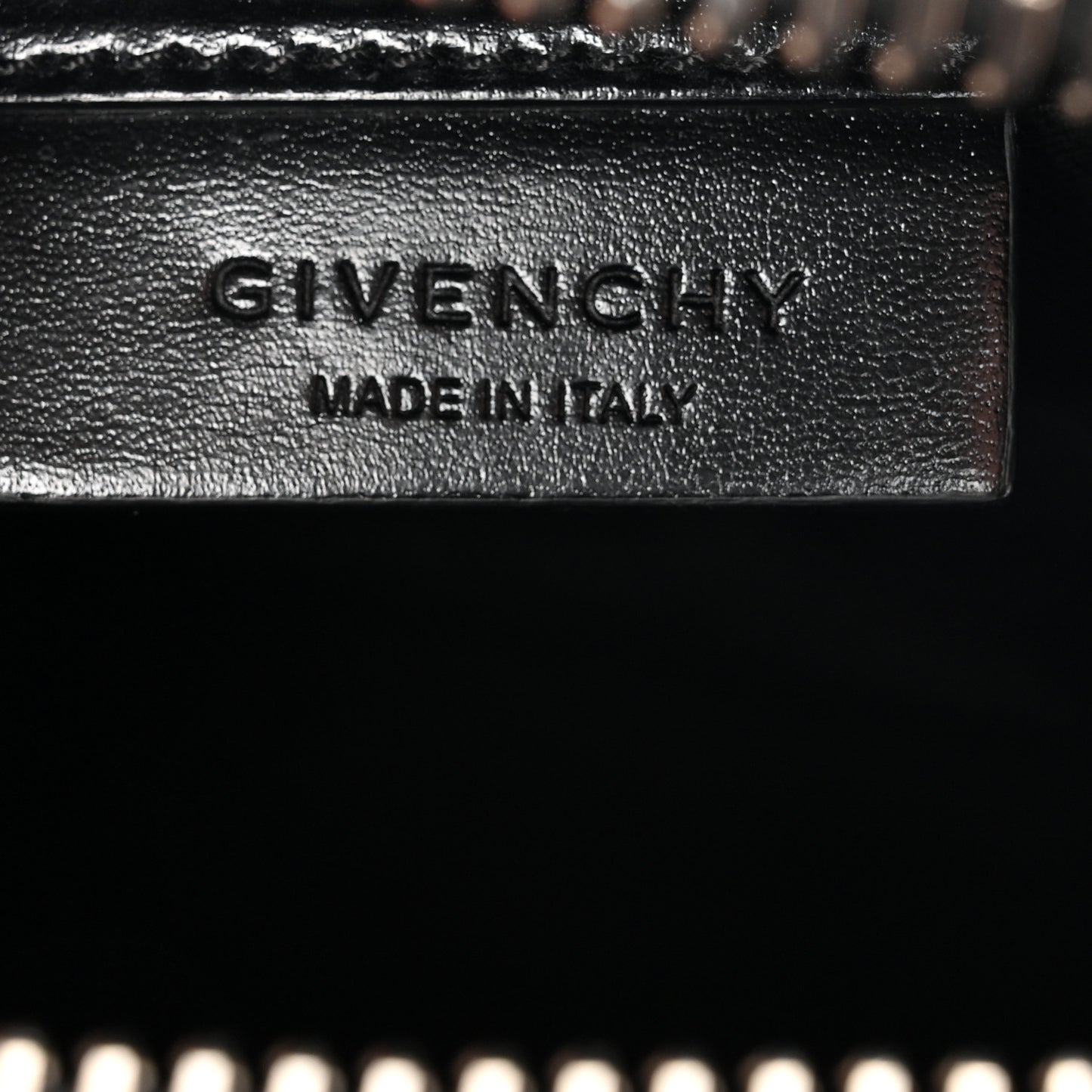 Shiny Lord Calfskin Mini Antigona Black