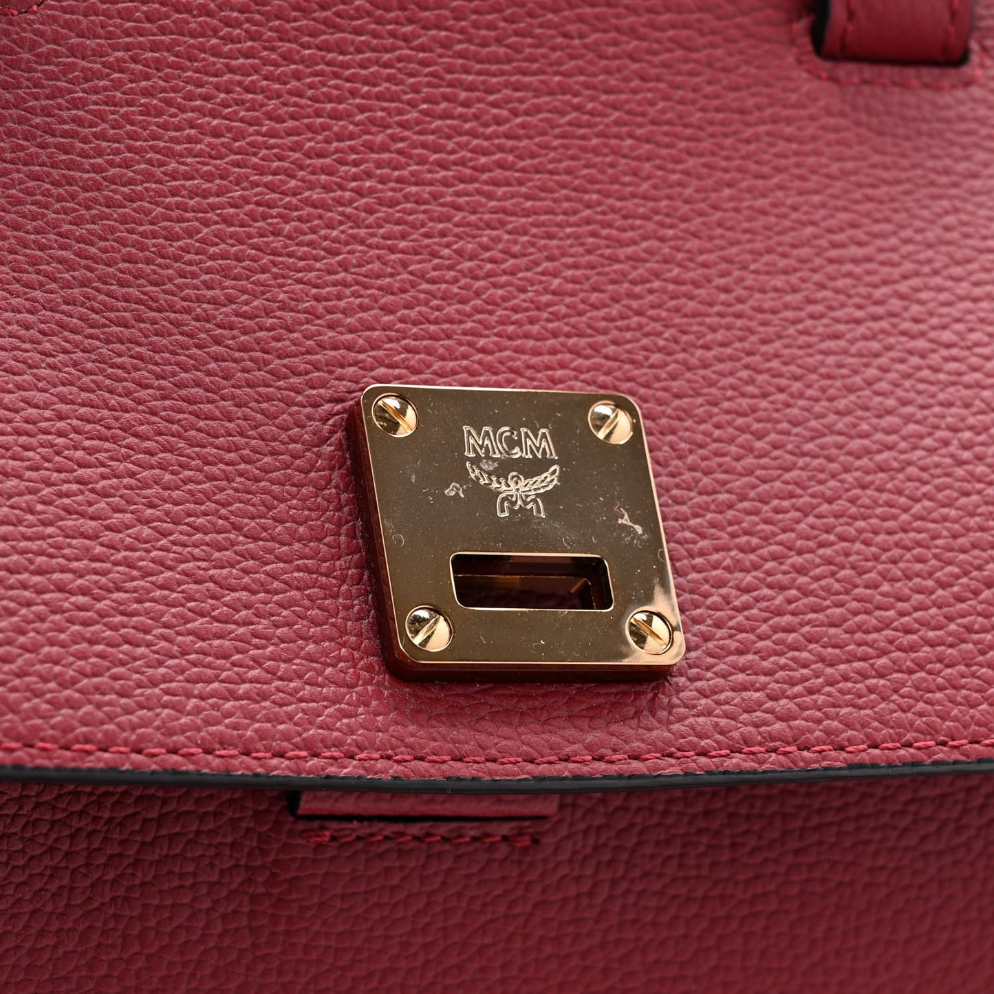 Grained Calfskin Milla Convertible Backpack Scooter Red