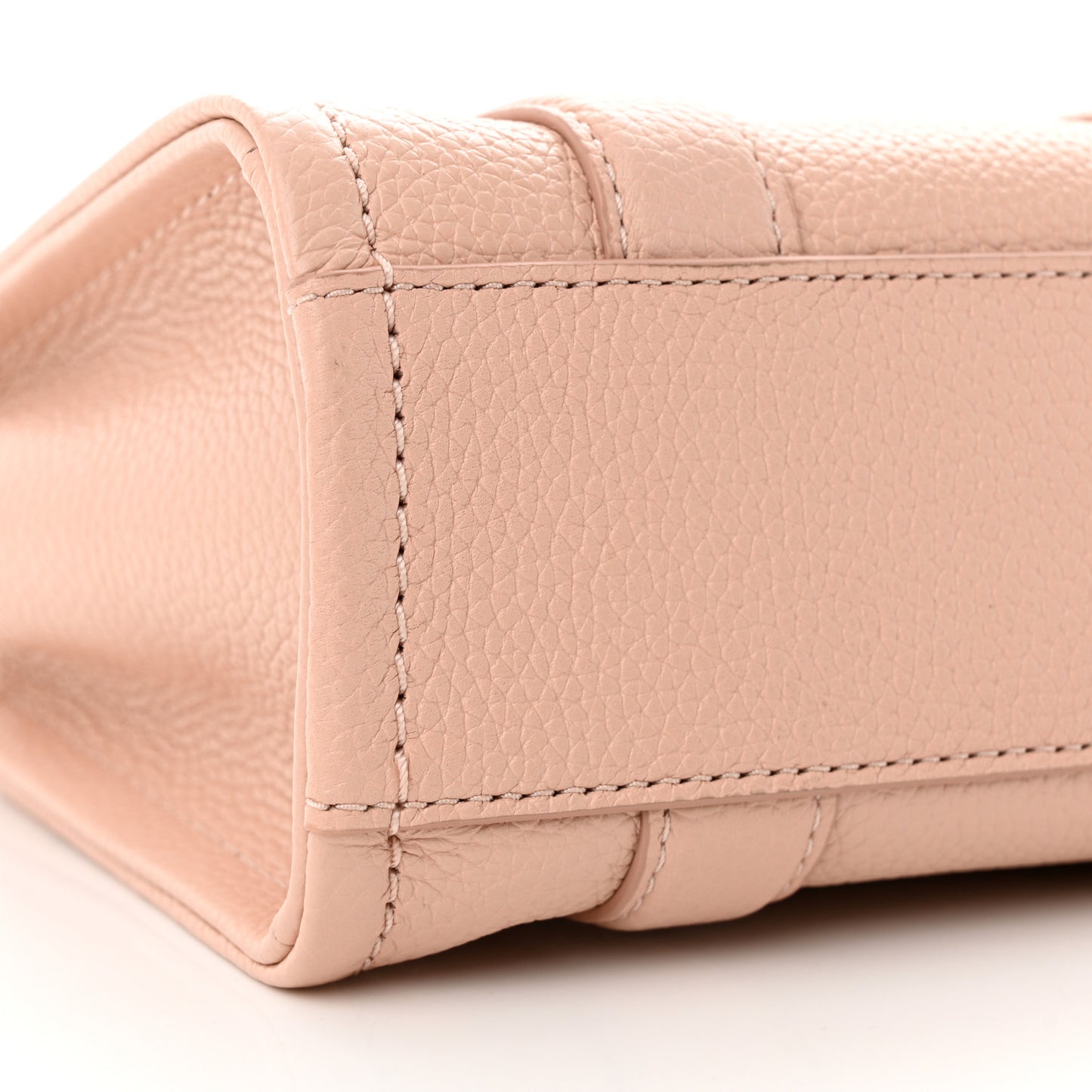 Grained Calfskin Mini The Tote Bag Rose