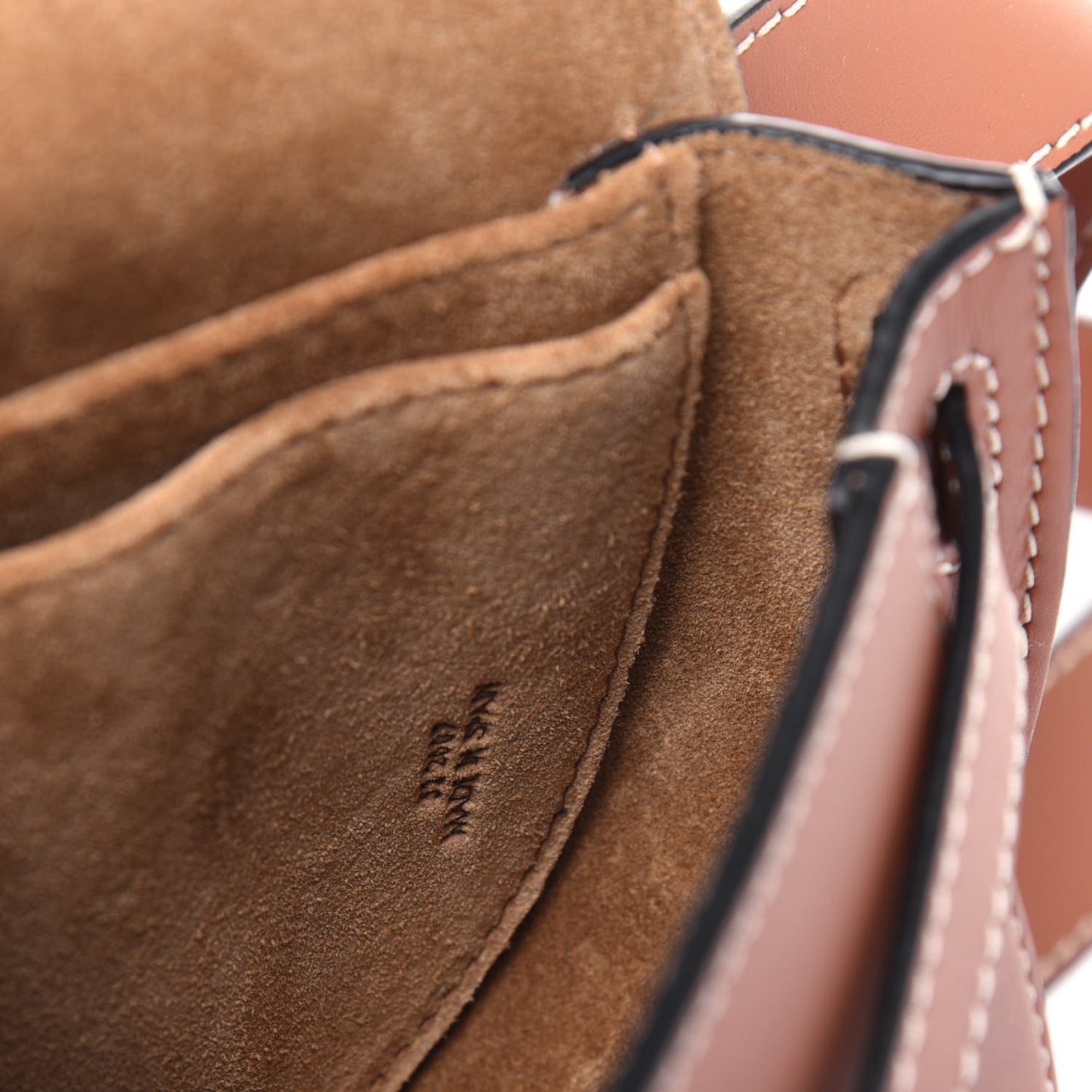 Calfskin Mini Gate Belt Bag Tan