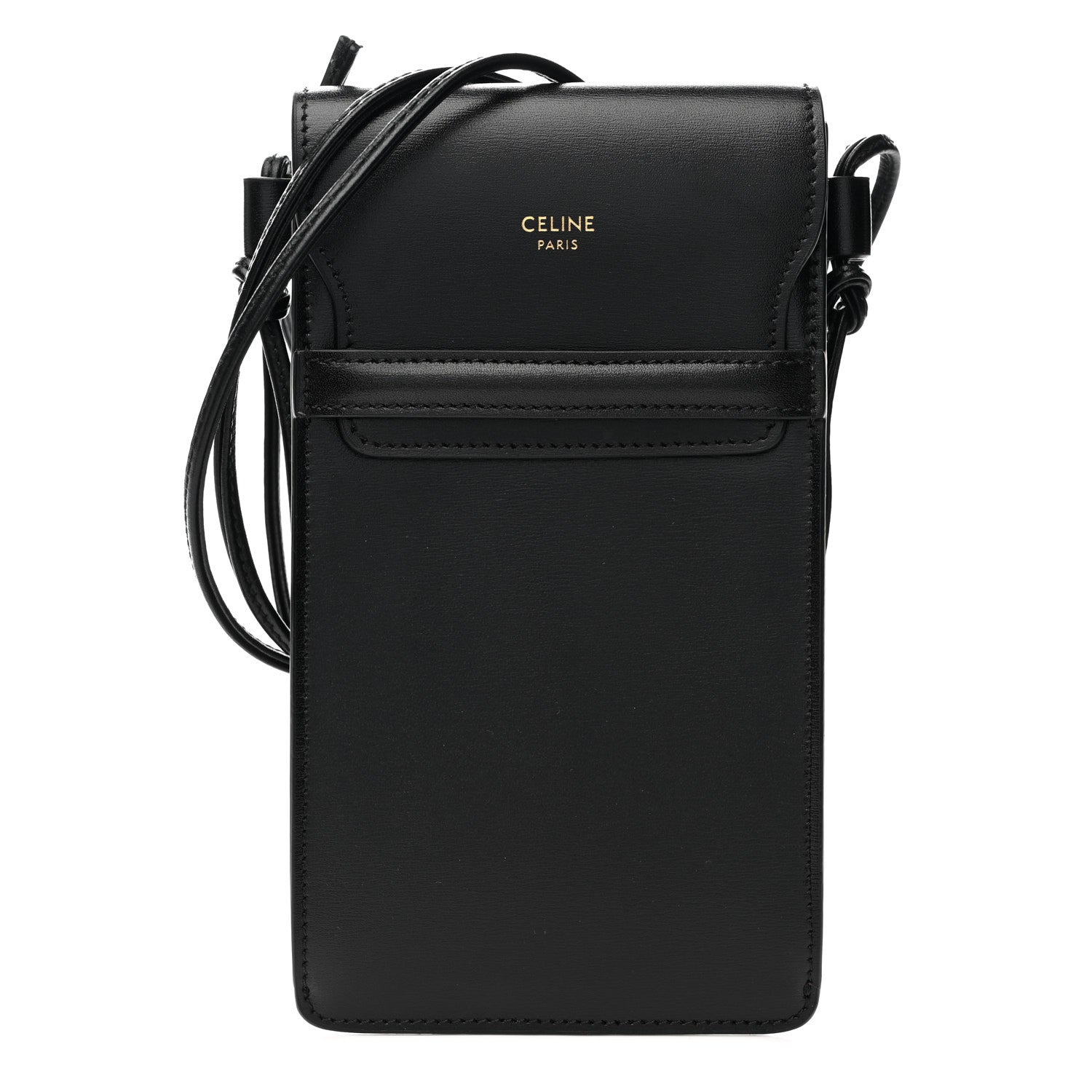 セリーヌ Phone pouch with Flap スマホケース カーフスキン Celine Calfskin Phone Pouch With Flap Black 1759119 – FASHIONPHILE