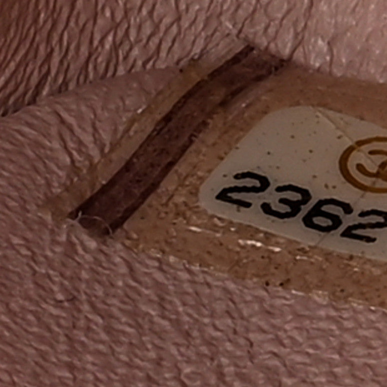 Calfskin Chevron Quilted Medium Double Flap Light Pink